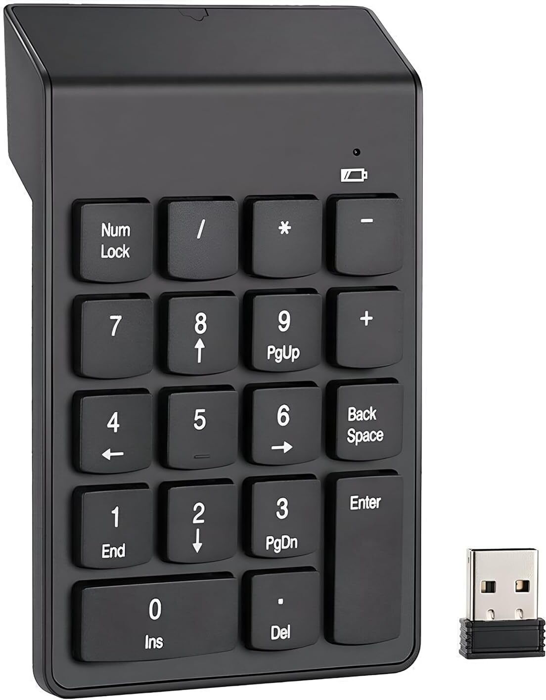 RuhZa Windows, Excel, Data Entry, Accounting | Portable 18-Key USB Number Pad Laptop Keyboard Replacement Key-image-1