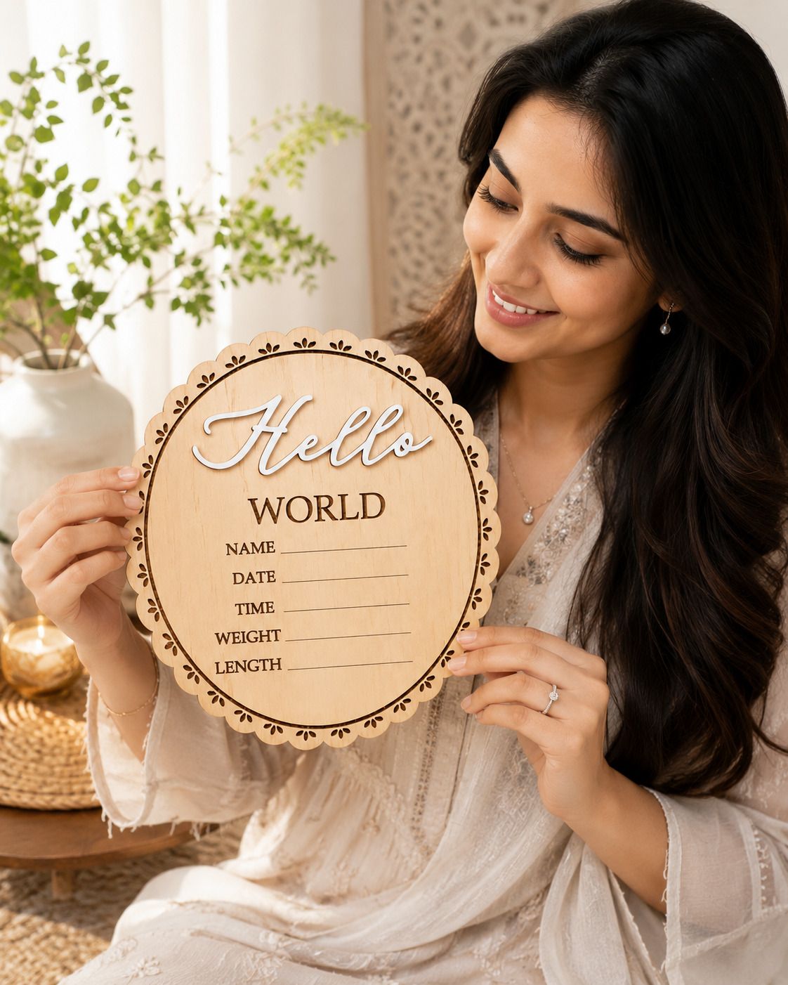 kinaara impex HWBP-001 Birth Announcement Plaque-picture-35