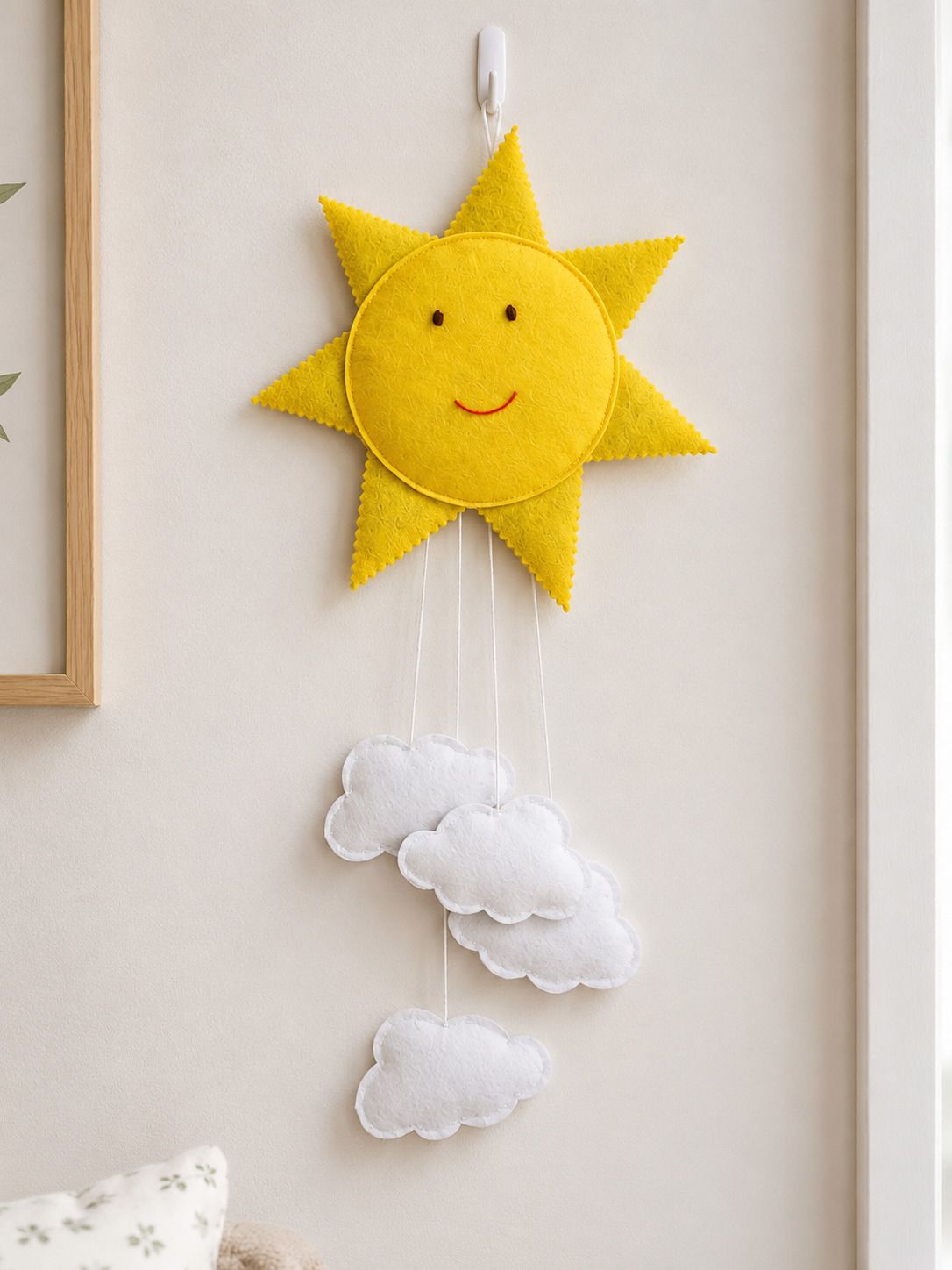 waterberry Sunny Cloud Nursery Hanging Felt Wall Hanging Decor-picture-25