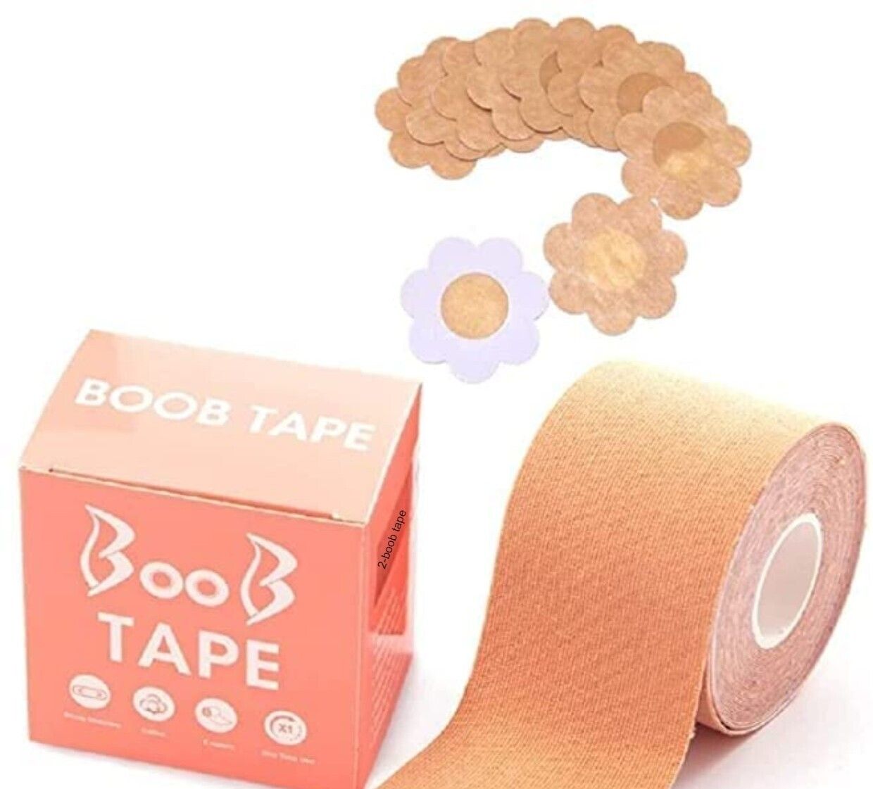 sidgo BOOB TAPE WITH 10 NIPPLE PASTIES (PACK OF 1) Nursing Breast Pad-picture-12