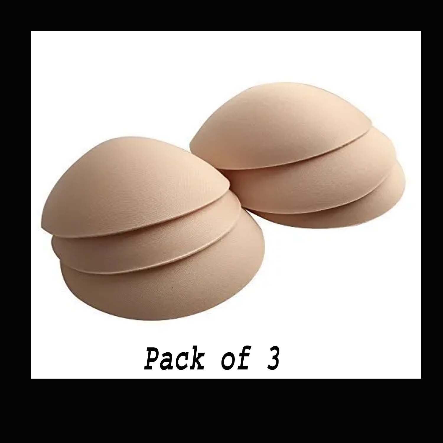 40No Round Pads Bra cup Inserts For Blouse,Bikini,Top, 3 Pears Nursing Breast Pad-image-4