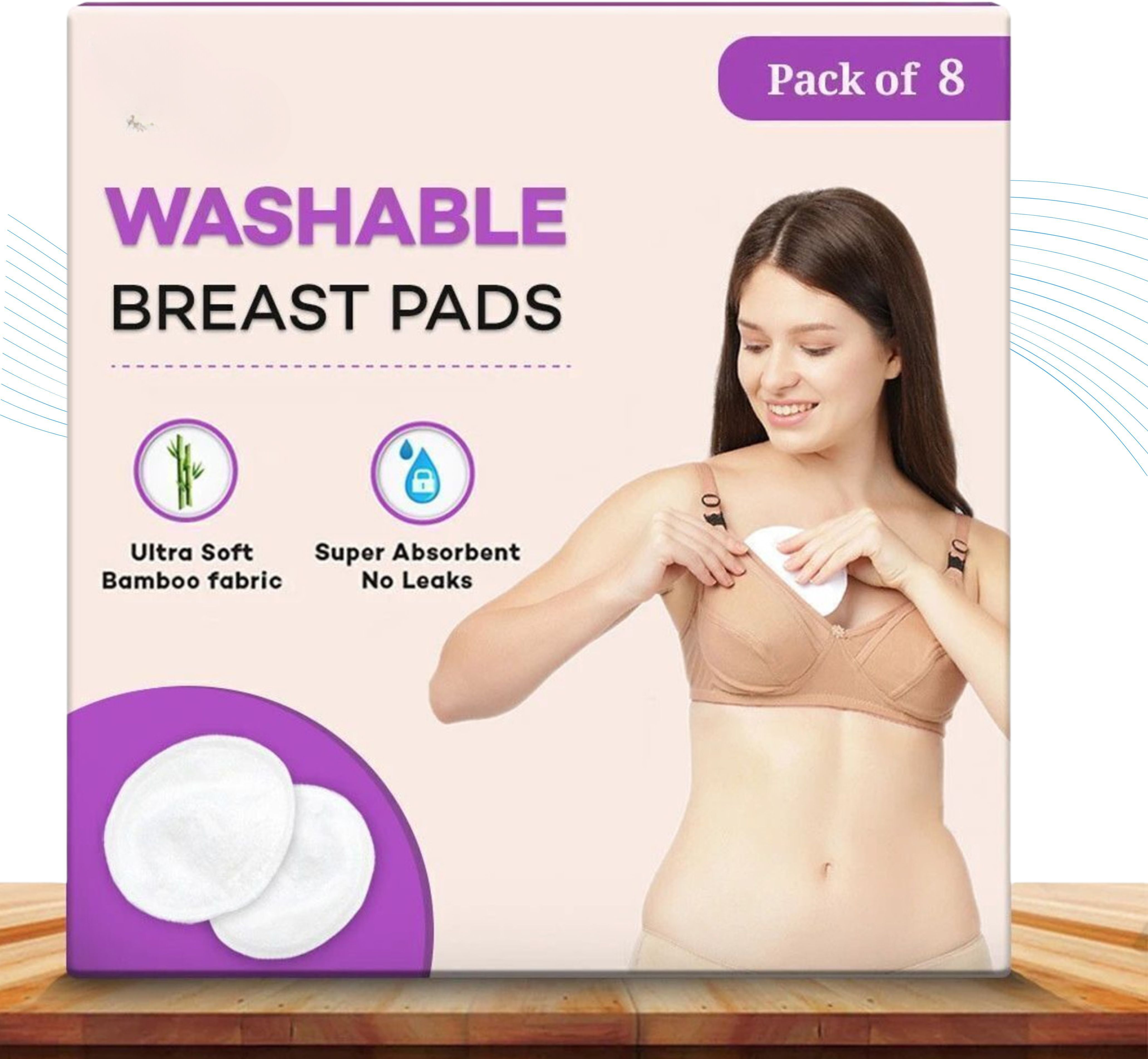 Maternity Care Breast Pads for Breastfeeding Support Nursing Breast Pad-image-37