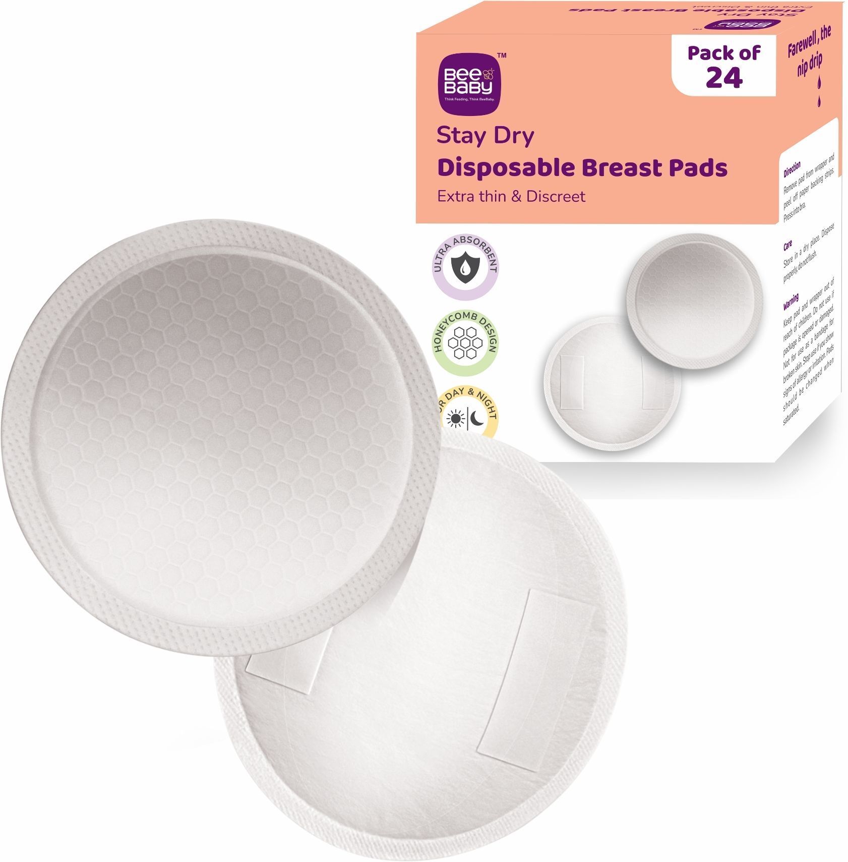 Stay Dry Ultra Thin Honeycomb Disposable, High Absorbent, Leak Proof, Maternity Nursing Breast Pad-image-29