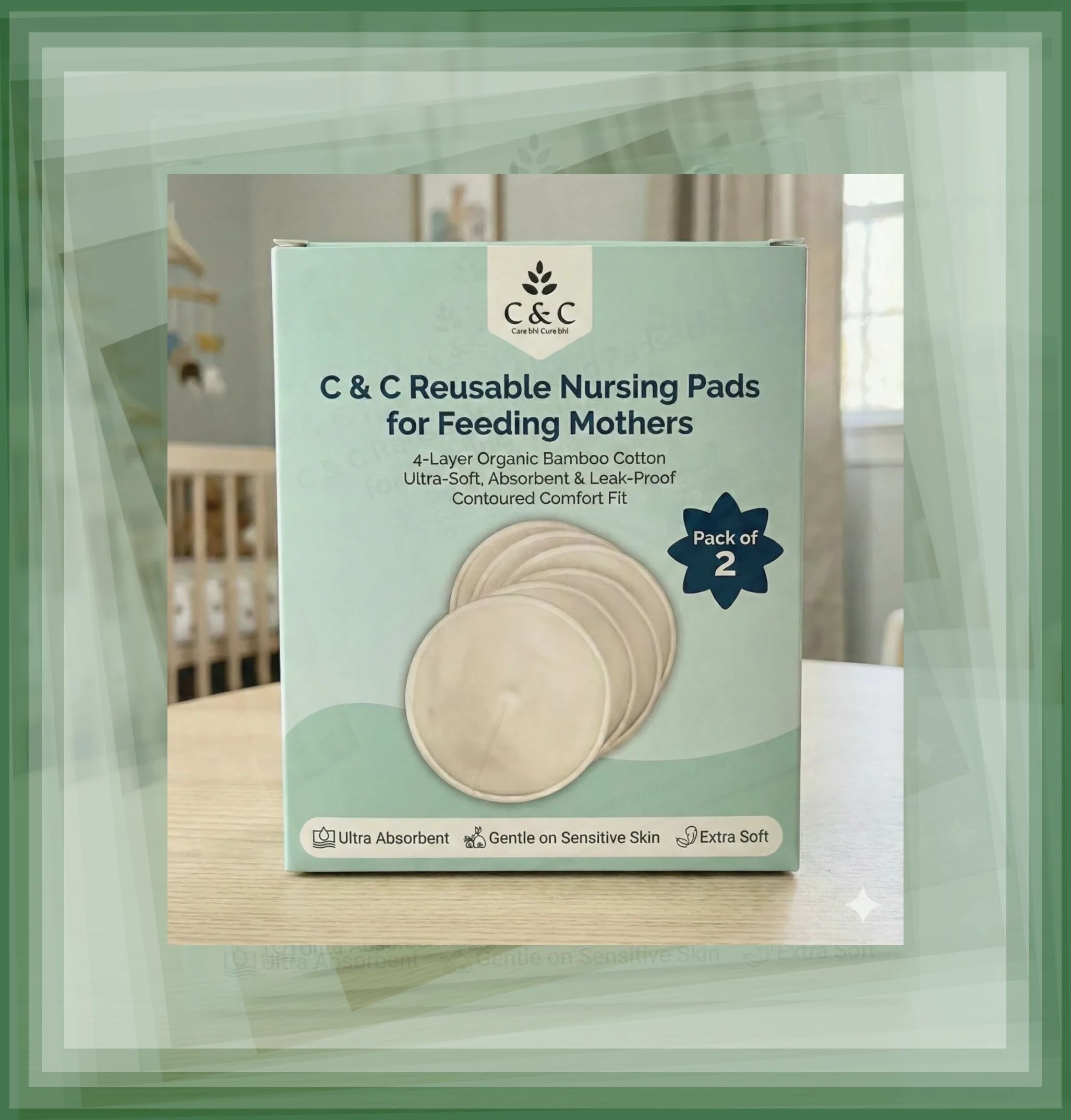 Gentle on Skin Nursing Pads Breast Nipple Shield