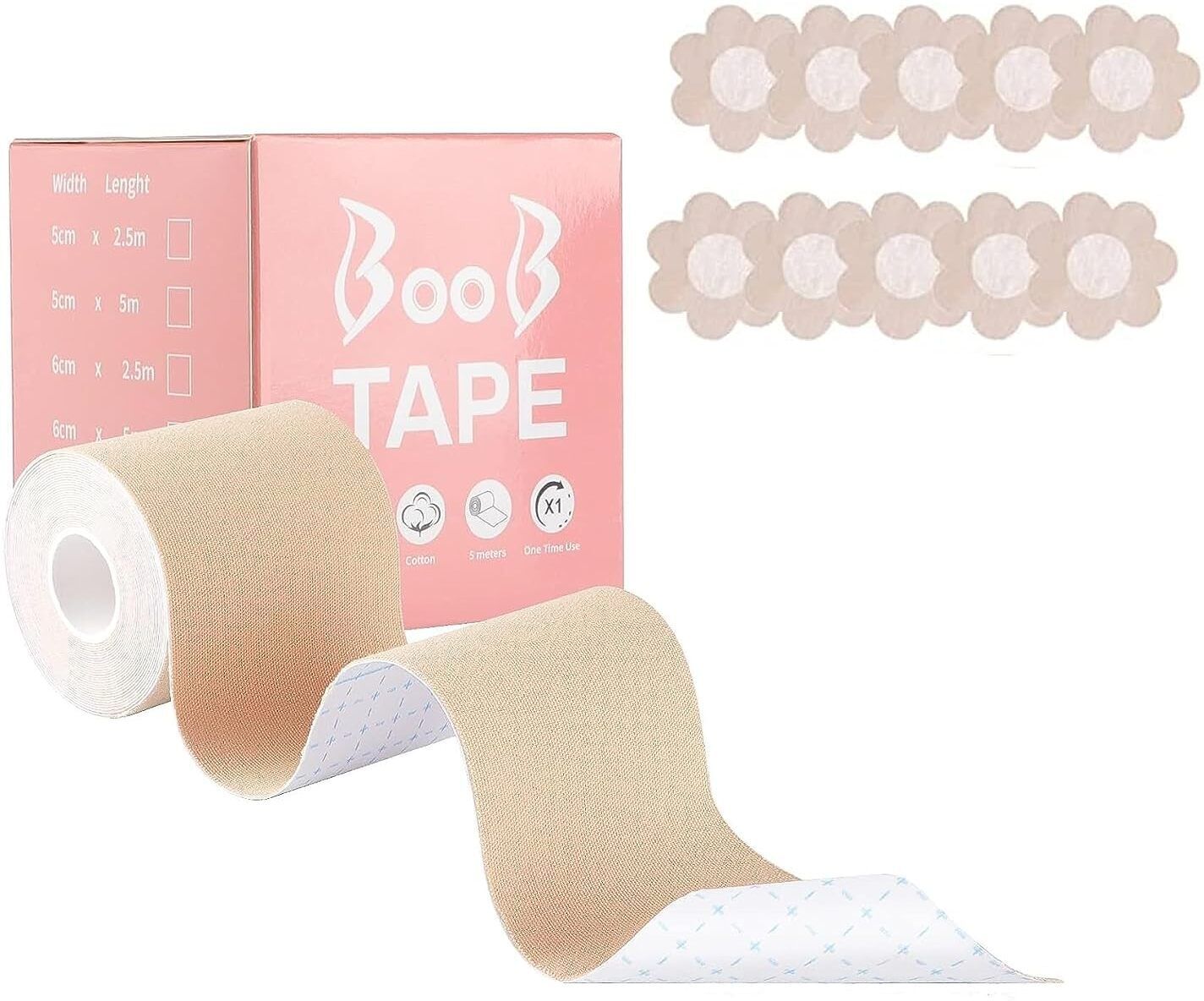 Boob tape For Breast Lift Women's Cotton Spandex Multipurpose Breast Lift Nursing Breast Pad-image-2
