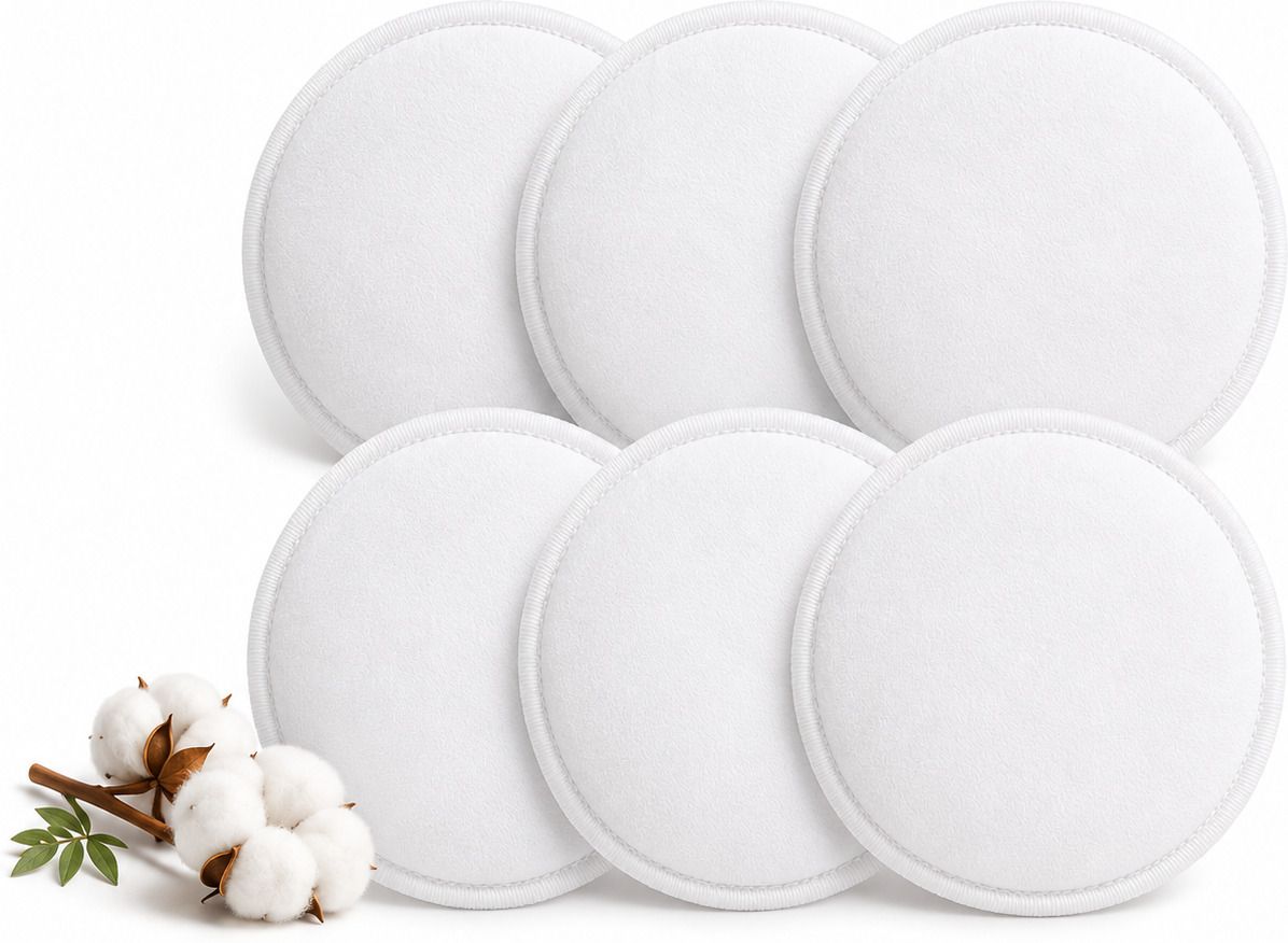 Cotton Reusable Breast Pads for Mothers | Washable & Absorbent Feeding Pads Set Nursing Breast Pad-image-29