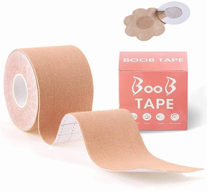 Boob tape For Breast Lift Bob Tape for Strapless Dress for women Nursing Breast Pad-image-7