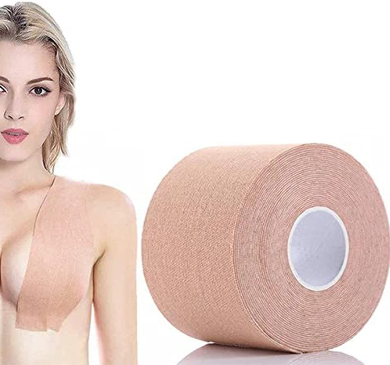 Chest Brace Sticky Body Tape Boob Tape Booby tape for Breast Lift Achieve Nursing Breast Pad-image-14