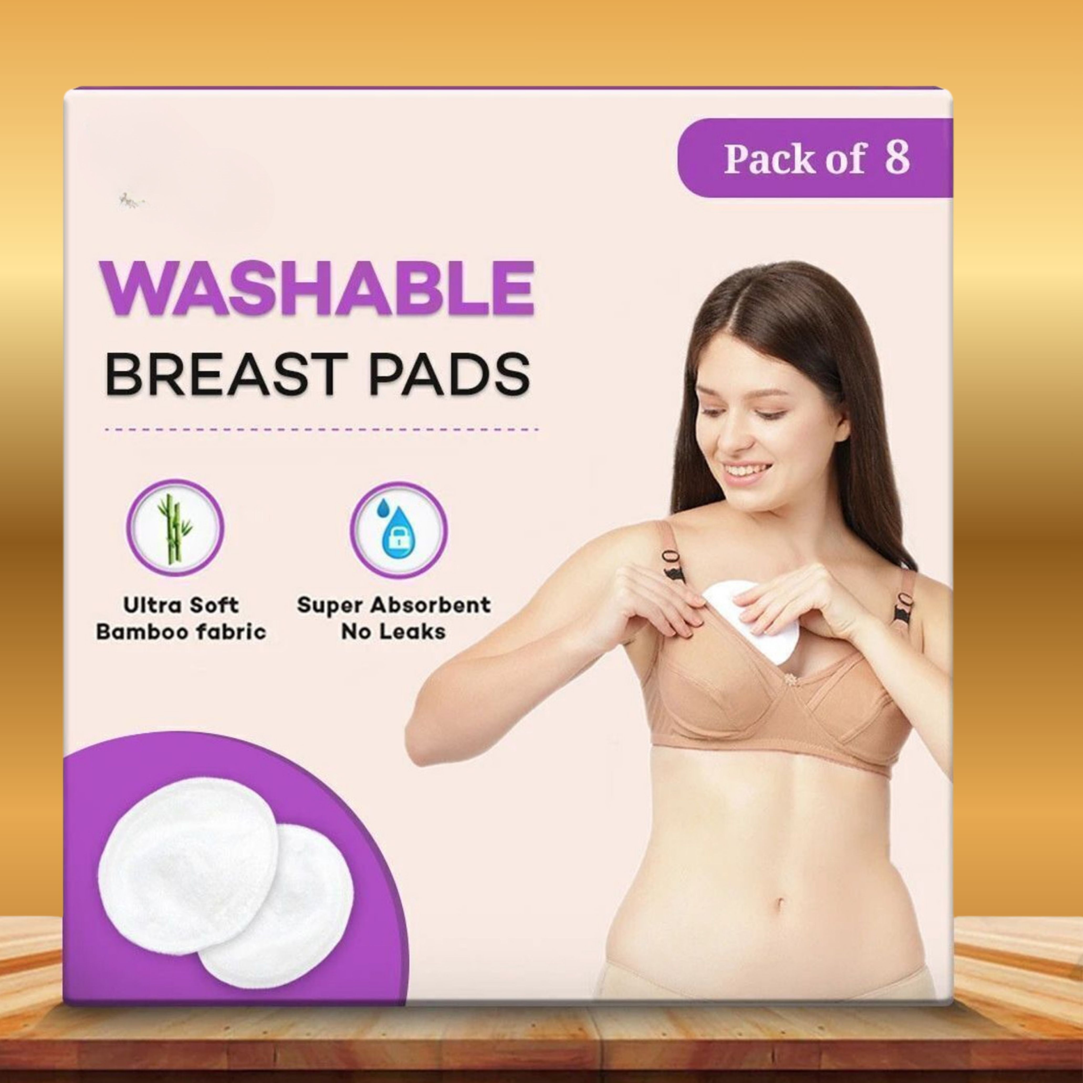 Nursing Pads with Comfortable Contoured Fit Nursing Breast Pad-image-42