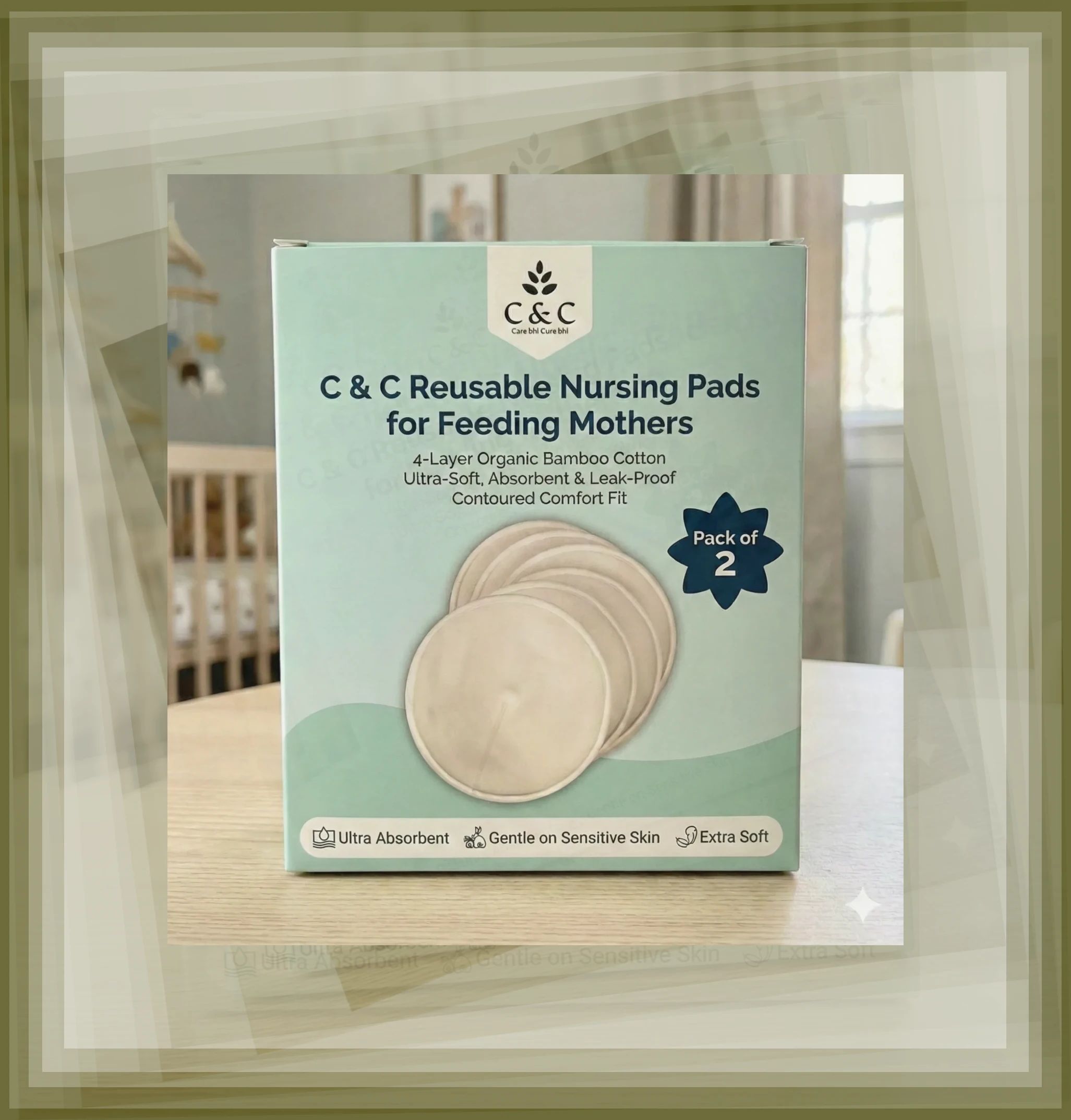 Organic Leak Proof Nursing Pads Breast Nipple Shield