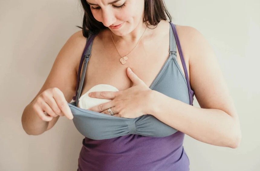 Reusable, Washable, Dry feel Baby Blue Nursing Breast Pad