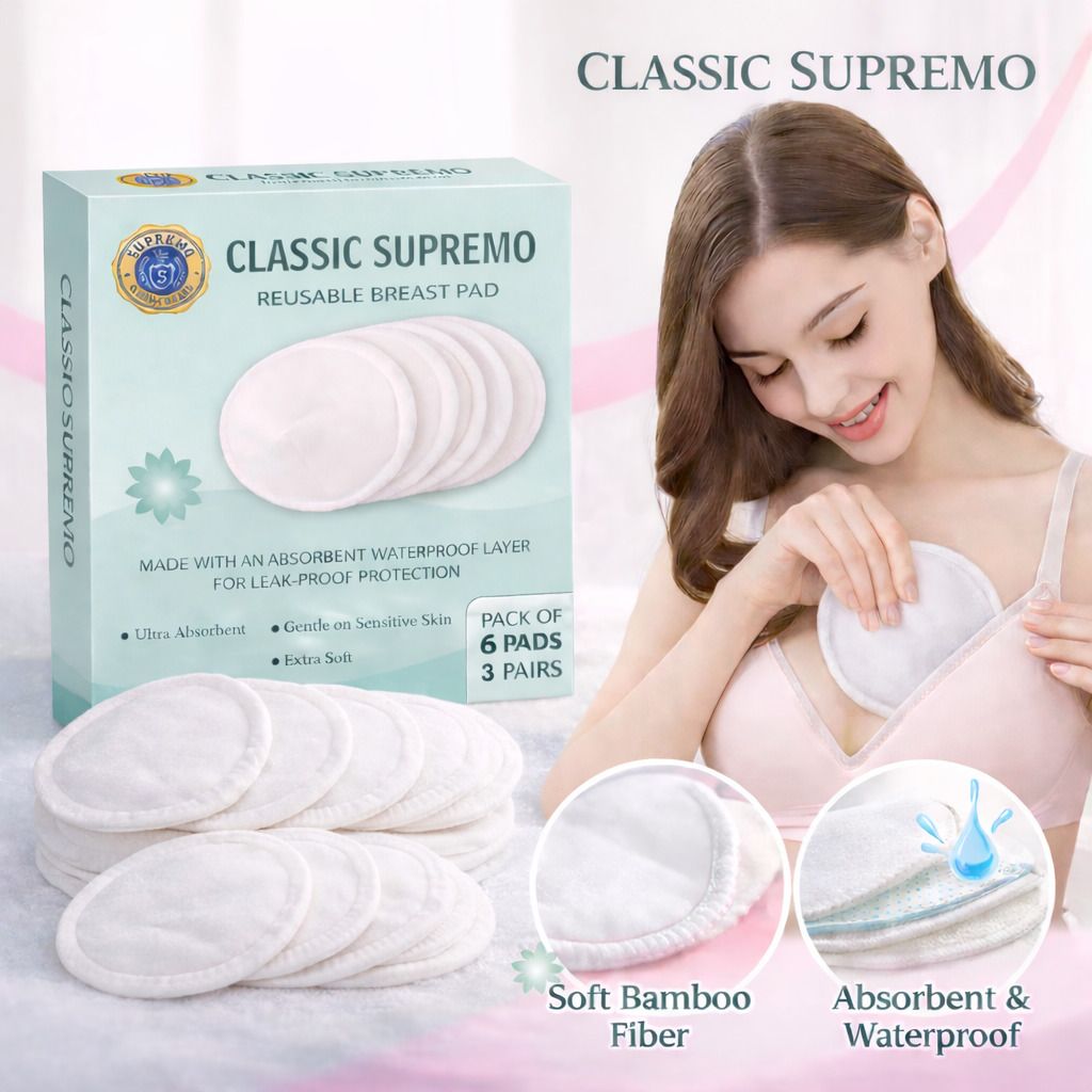 Reusable Nursing Pads, Ultra-Soft, Absorbent & Leak-Proof, Contoured Comfort Nursing Breast Pad-image-24