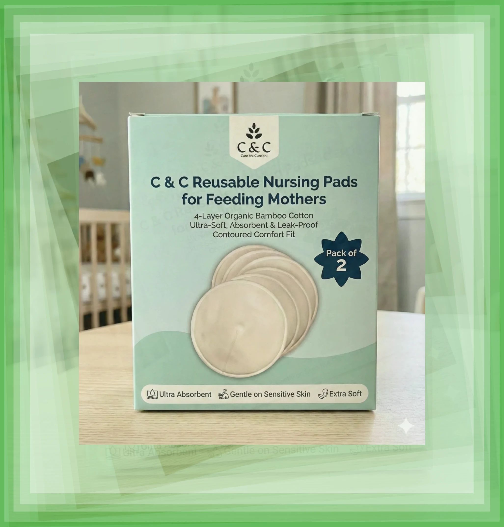 Reusable Anti Leakage Nursing Pads Breast Nipple Shield