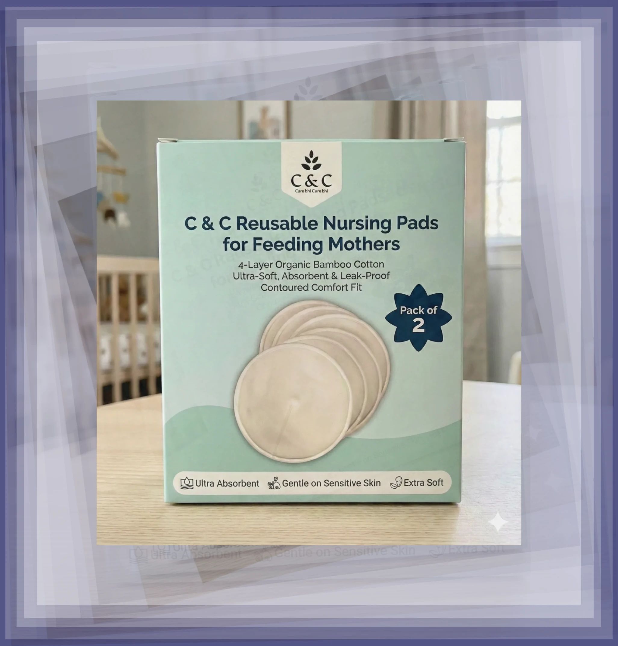 Anti Leak Reusable Breast Pads Breast Nipple Shield