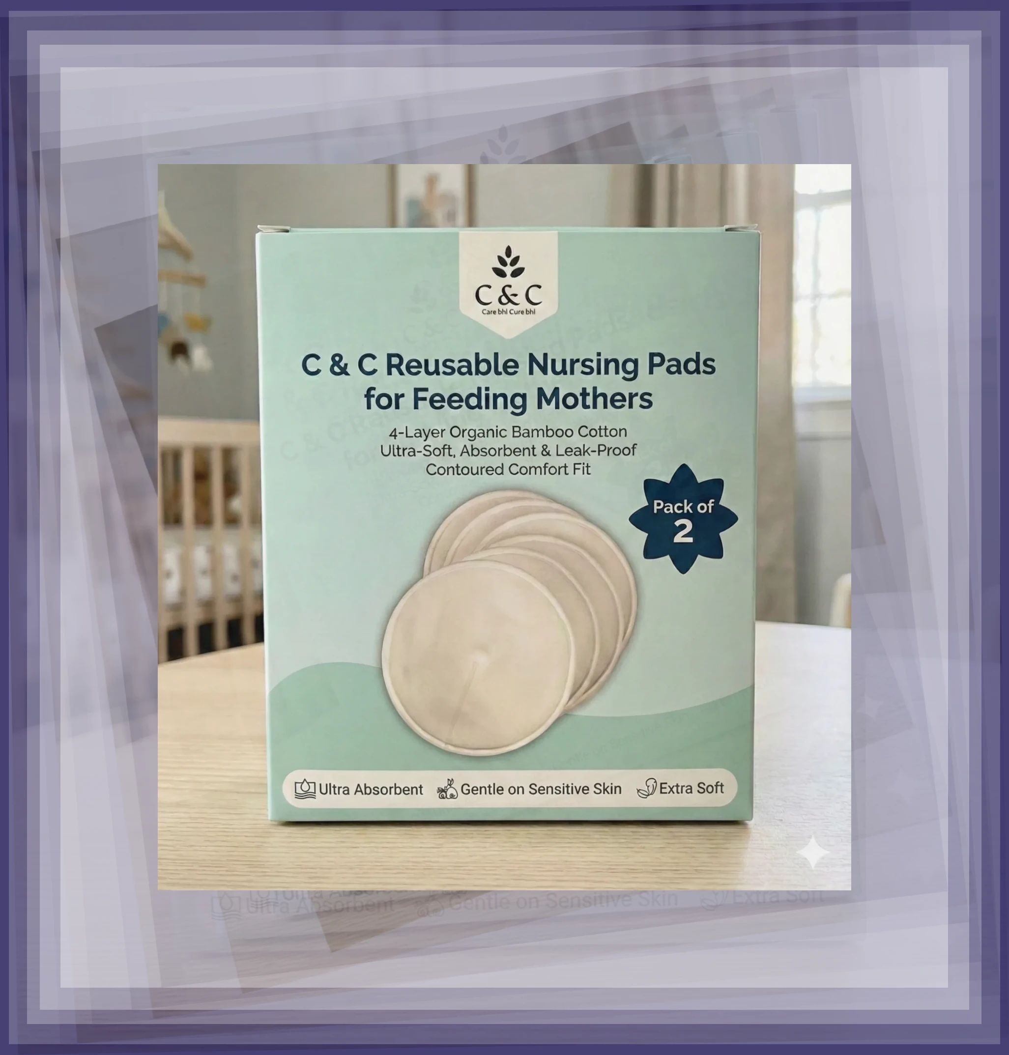 Reusable Skin Friendly Breast Pads Breast Nipple Shield