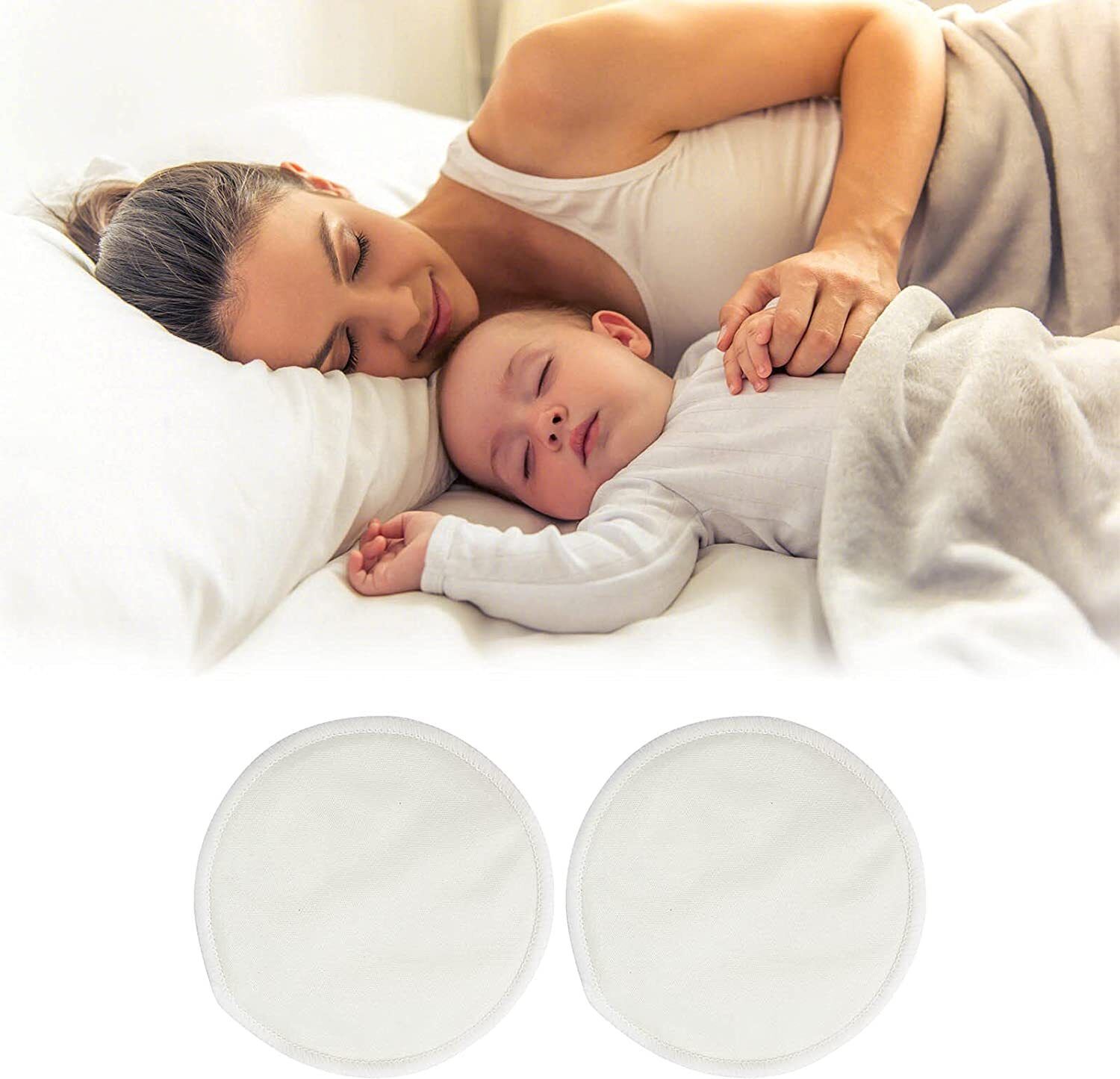 Reusable, Washable, Dry feel Baby White Nursing Breast Pad Nursing Breast Pad-image-18