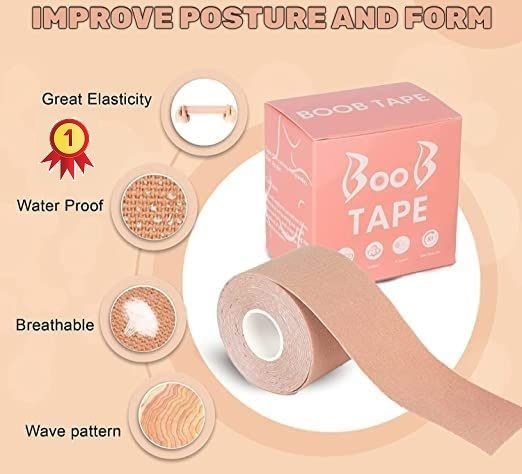 metriteindia Breast Shaper & Lifter Boob Tape with 10 Nipple Pasties for Women T192 Nursing Breast Pad-picture-13