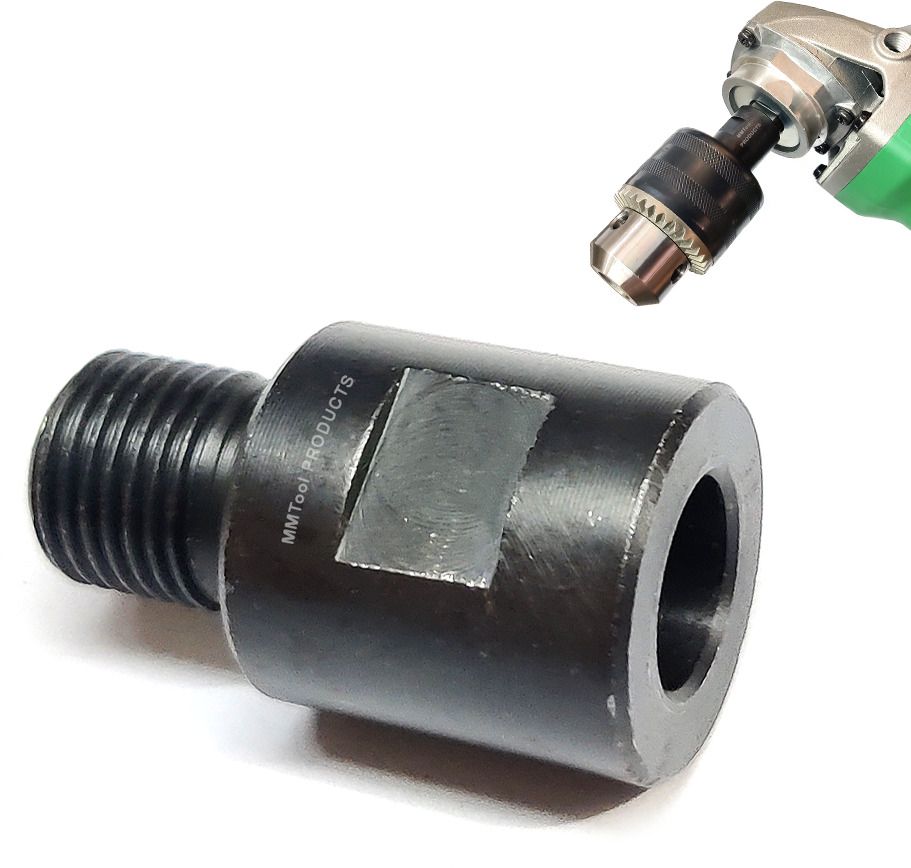 Nut Adapter for 4 Inch Angle Grinder to Drill Convert (Size M10-1/2UNF) Only Adapter-image-1