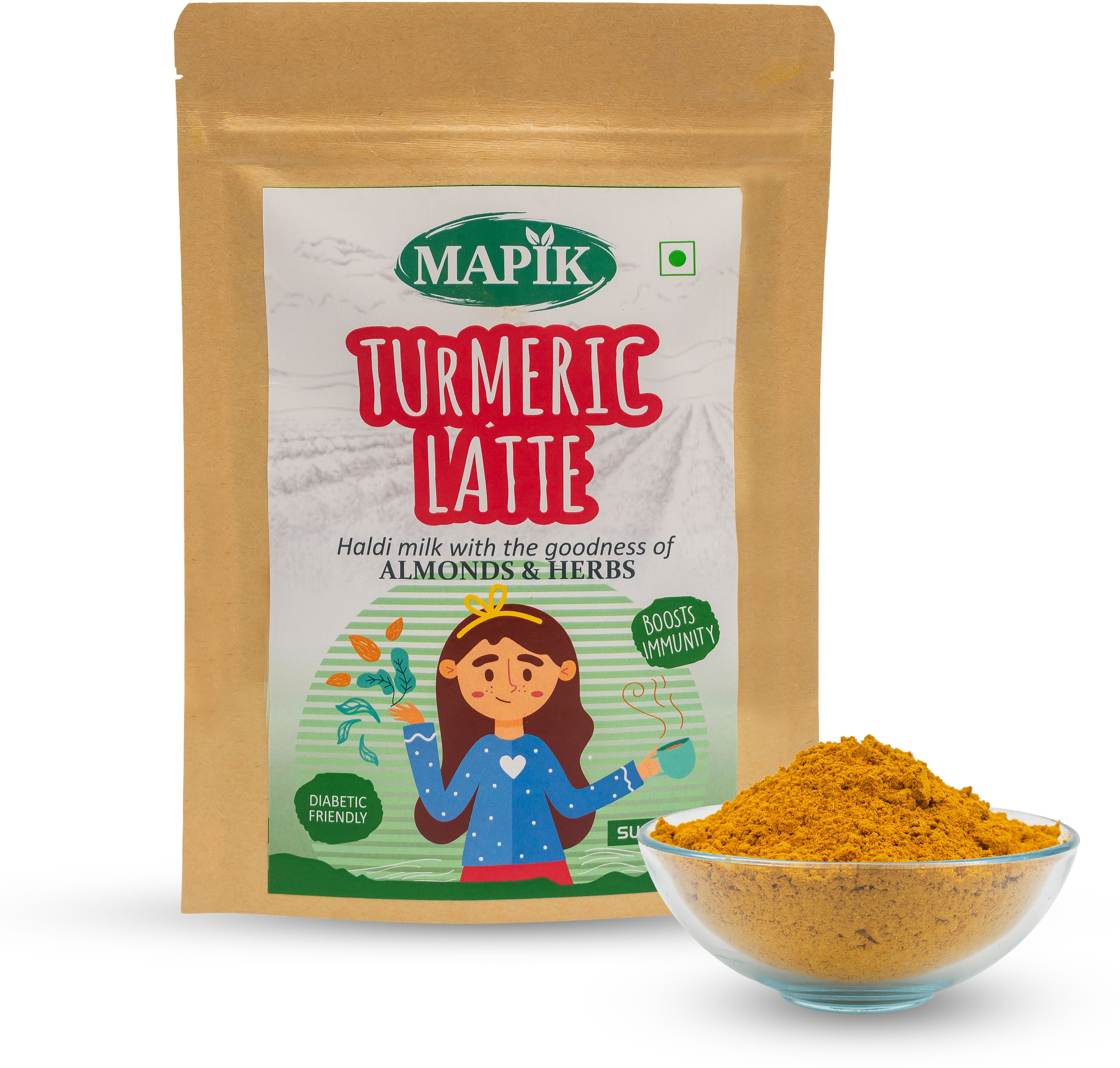 mapik Turmeric Latte| With Almonds & Herbs| Ayurvedic Haldi Doodh |No Added Sugar-picture-36