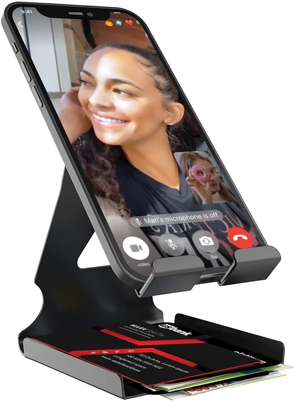 Mobile Phone Stand Holder, iPad Stand For Study, Online Clasess, Made in India Office Set-image-18