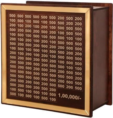 Money Saving Box 100000 Rupees Saving Challenge Box | Wooden Money Saver Coin Bank-image-17