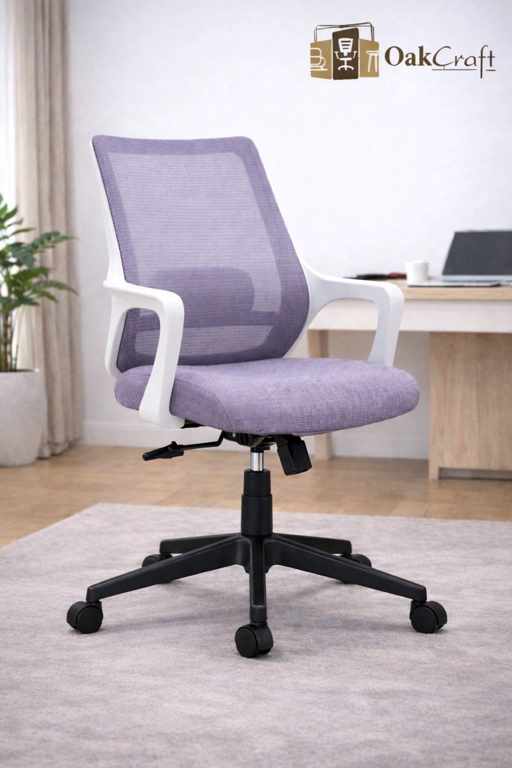 oakcraft Mesh Office Adjustable Arm Chair-picture-12