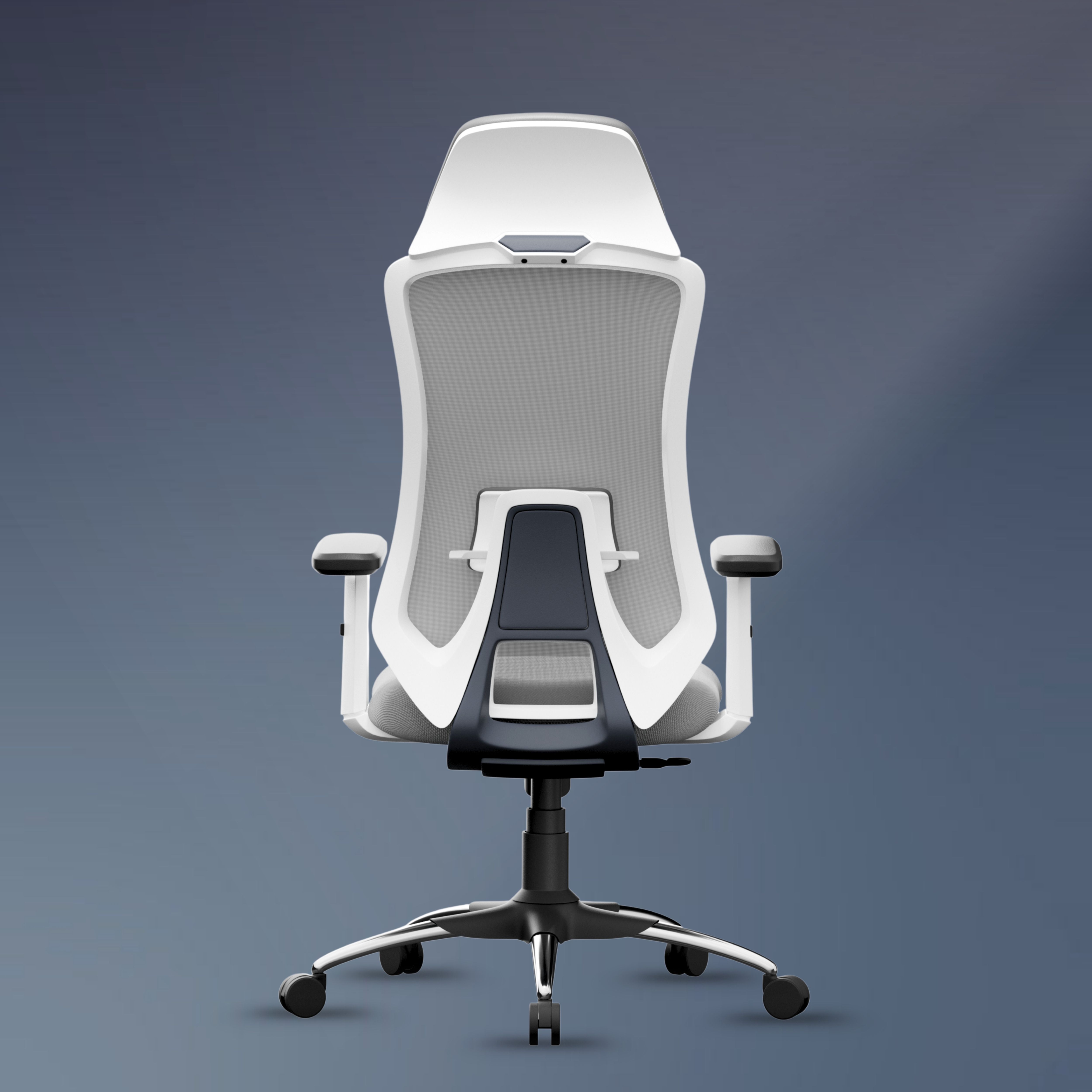 Denver Premium Design High-Back Ergonomic Office Mesh Chair Nylon Office Adjustable Arm Chair-image-2