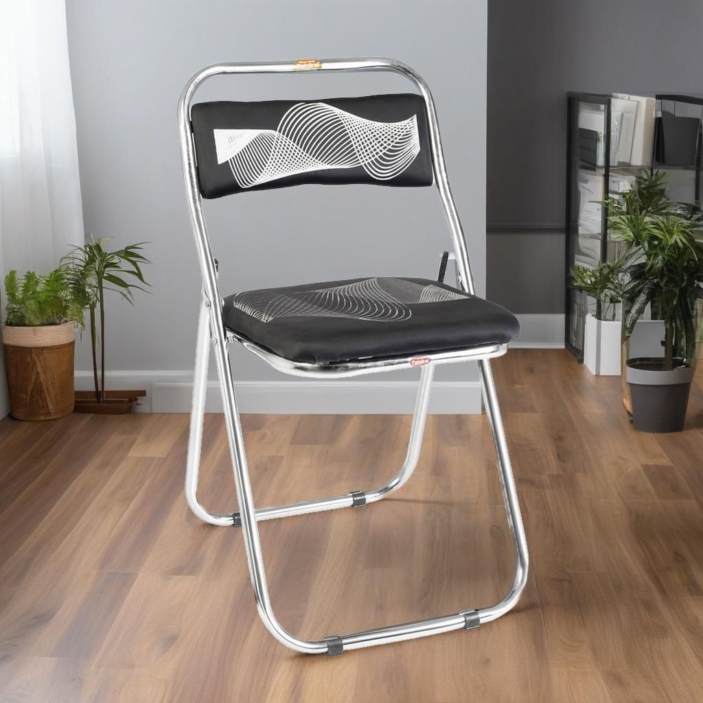 Metal and Cotton Office Folding Chair