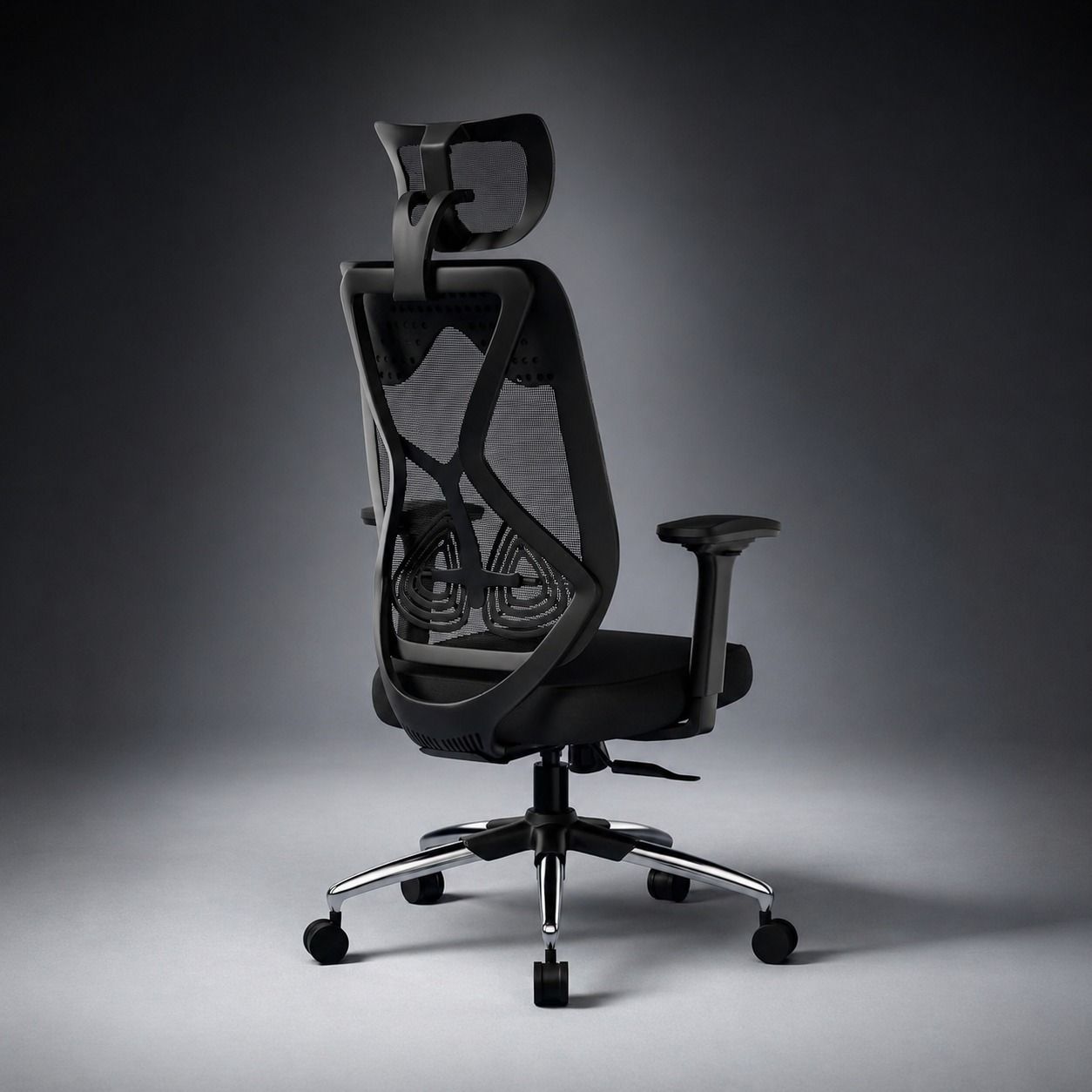 oakcraft Mesh Office Adjustable Arm Chair-picture-48