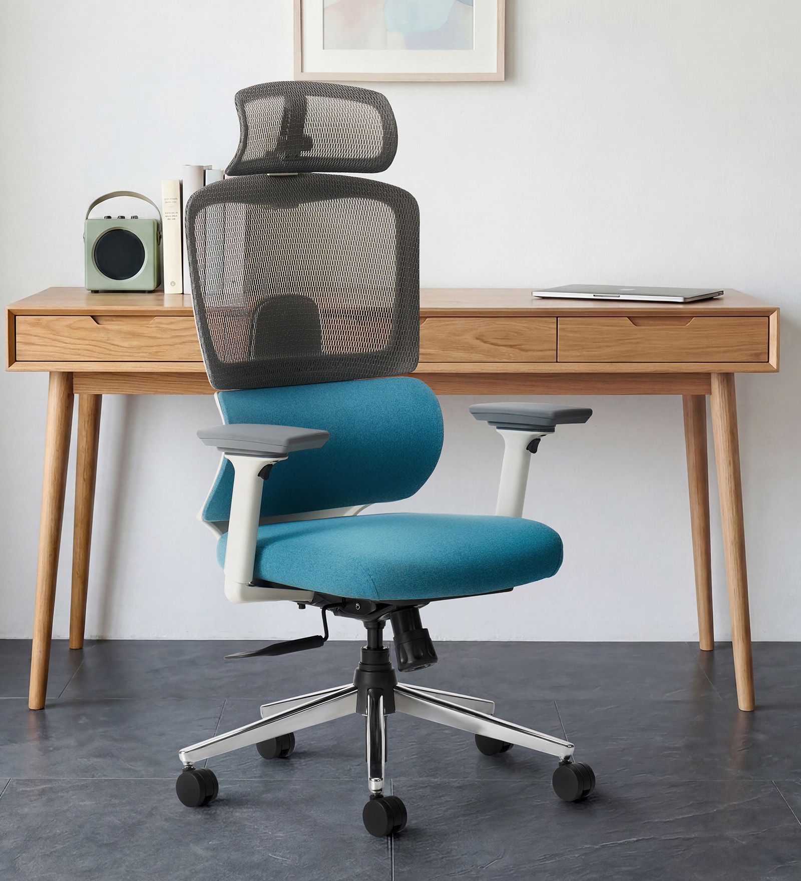 By Pepperfry Sama Office Chair with 4D Armrests | Lumbar Support | Multi Lock Mesh Office Adjustable Arm Chair-image-29