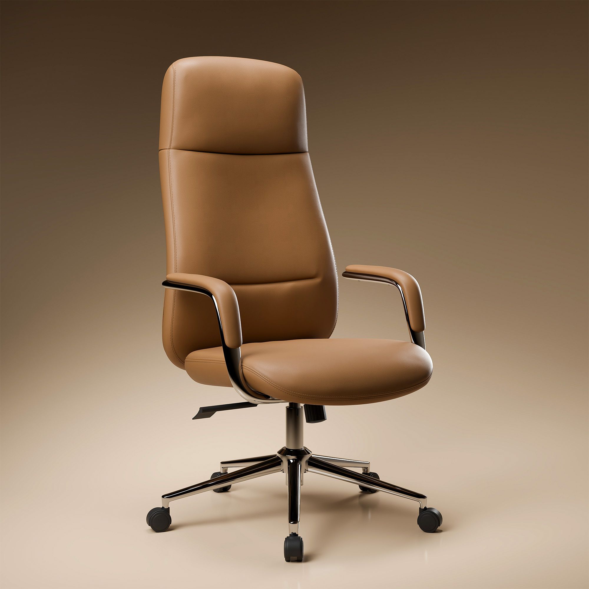 green soul Oslo Vegan Leather Office Chair | Ergonomic Boss Chair | Scandinavian design Leatherette Office Executive Chair-picture-4