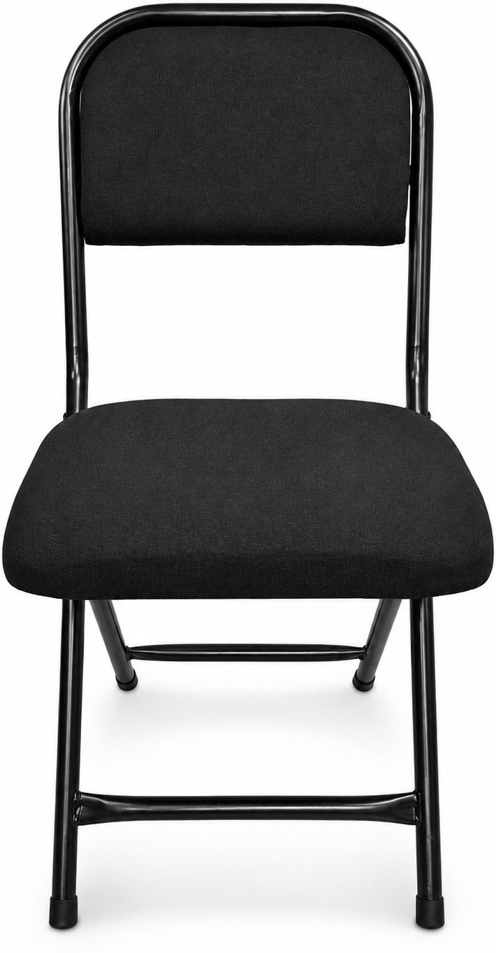 Foldable/Portable Metal Chair With Cushion, Fabric, Polyester Study Folding Chair-image-36