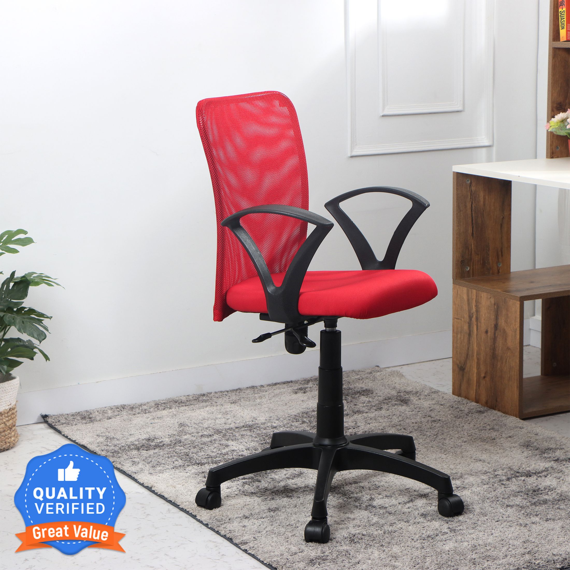 Fushion Low Back Office Chair Fabric Office Arm Chair-image-43