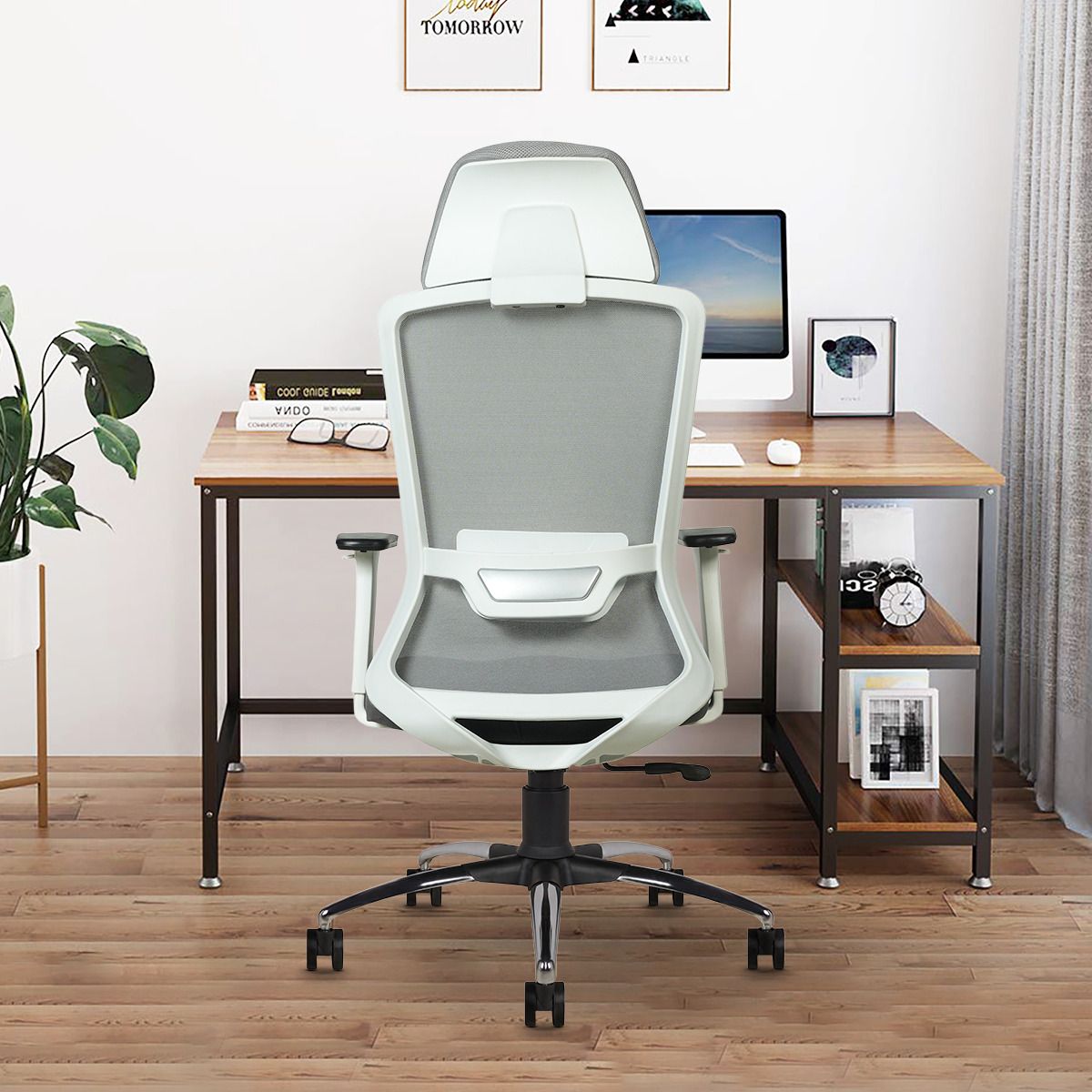 Rio Mesh Office Adjustable Arm Chair-image-21