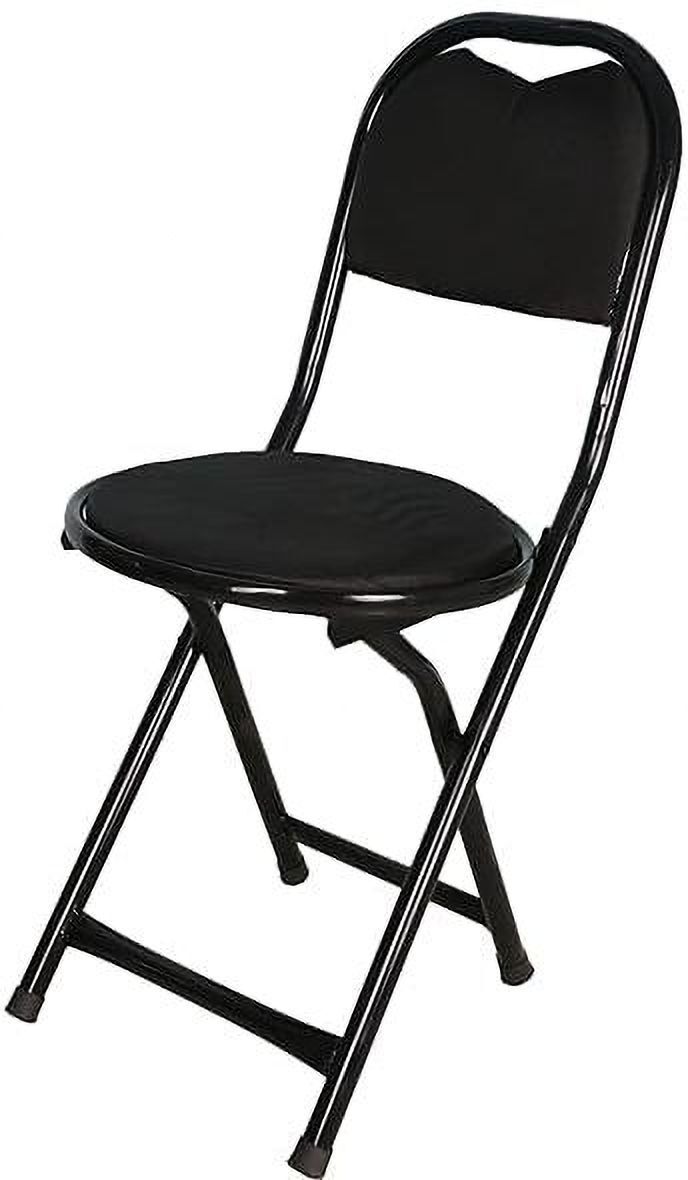 Folding Stool Chair with Foot Rest for Home & Kitchen/Restaurant/Outdoor Chair, Cotton Study Folding Chair