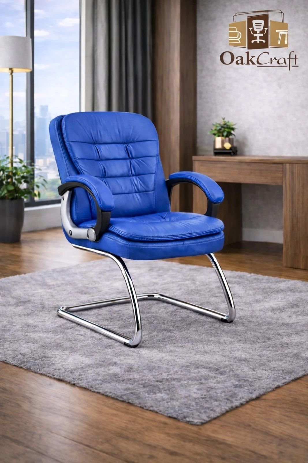 oakcraft 07 Visitor Leatherette Office Executive Chair-picture-23