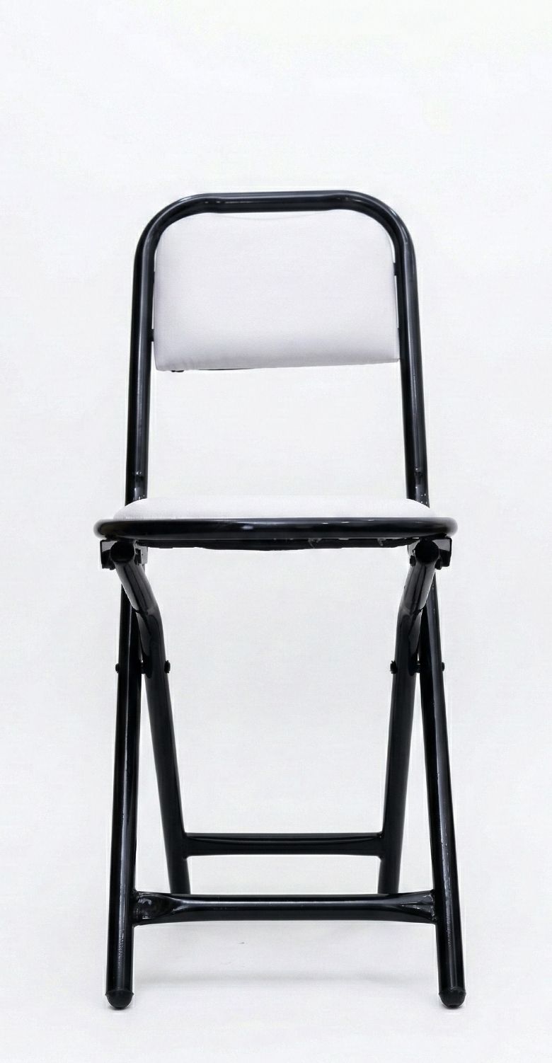 Metal Folding Chair Upholstered Leatherette for Space-Saving Design Cotton Study Folding Chair-image-12