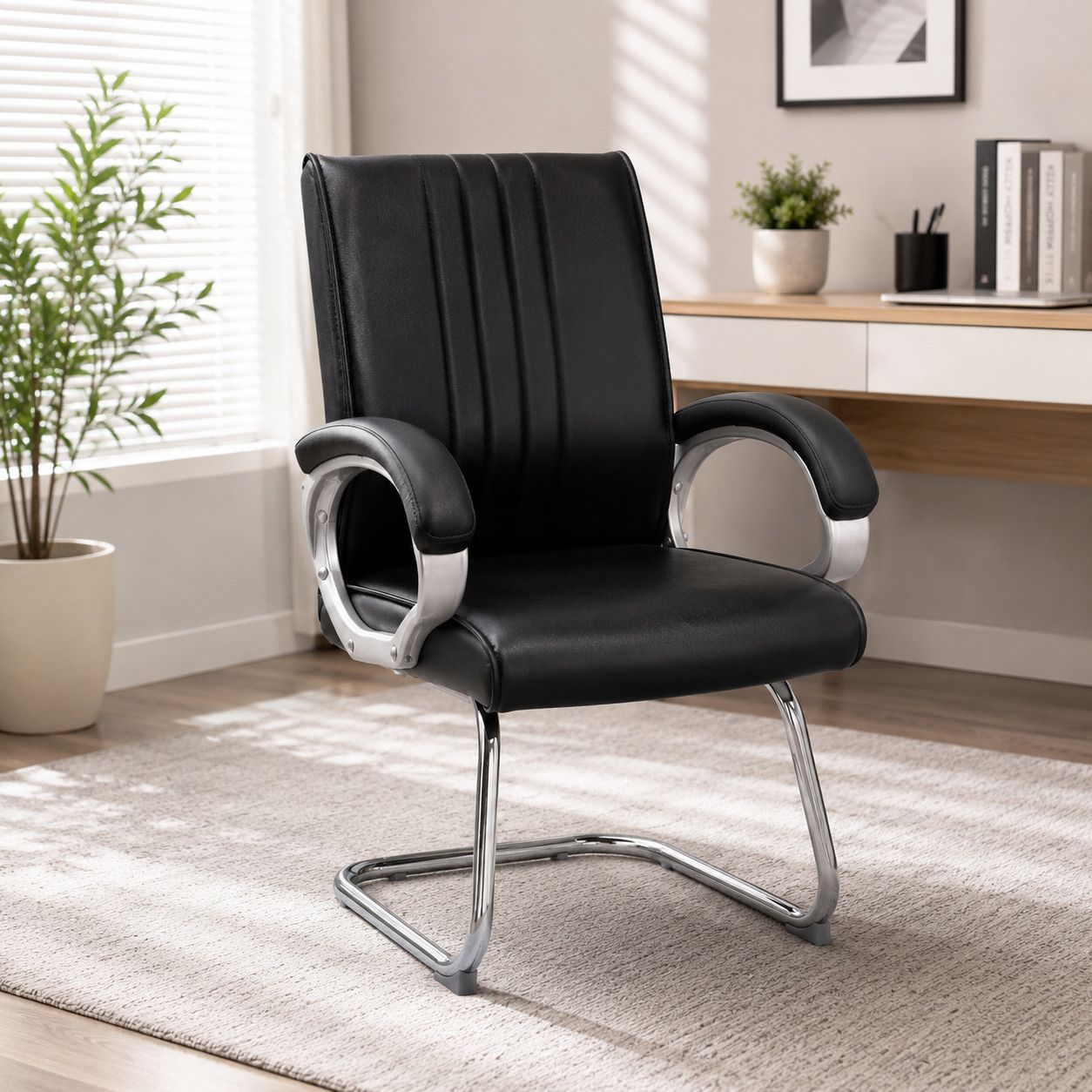 agarwal dream furnitures Mid Back Ergonomic Office Chair Heavy Duty Black Metal Base Mesh Office Arm Chair-picture-48