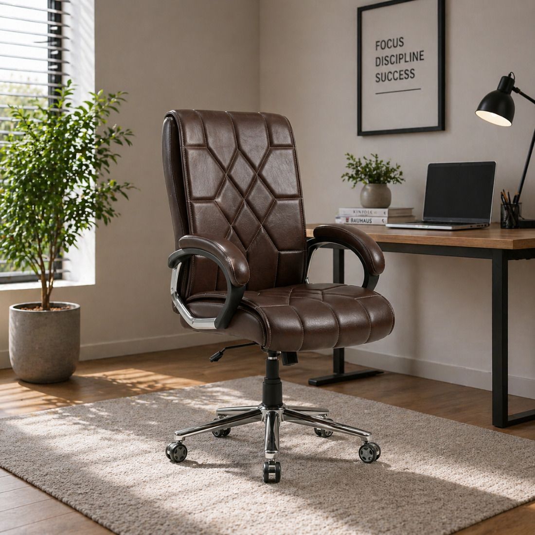 Imperium Chair | Mid-back Leatherette Office Executive Chair-image-4