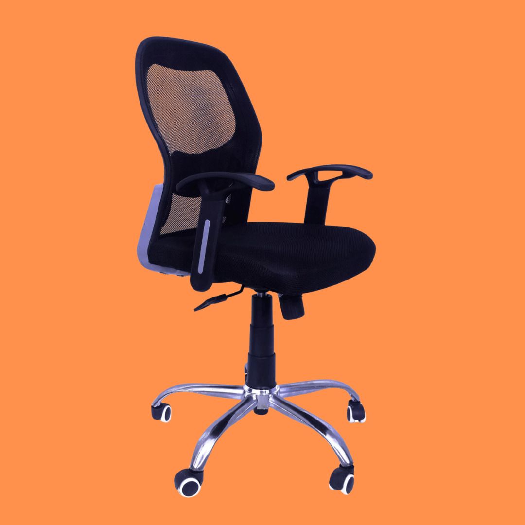 Ergonomic Mesh Office Chair Adjustable Armrest Lumbar Support Swivel Chair Linen Office Adjustable Arm Chair-image-41