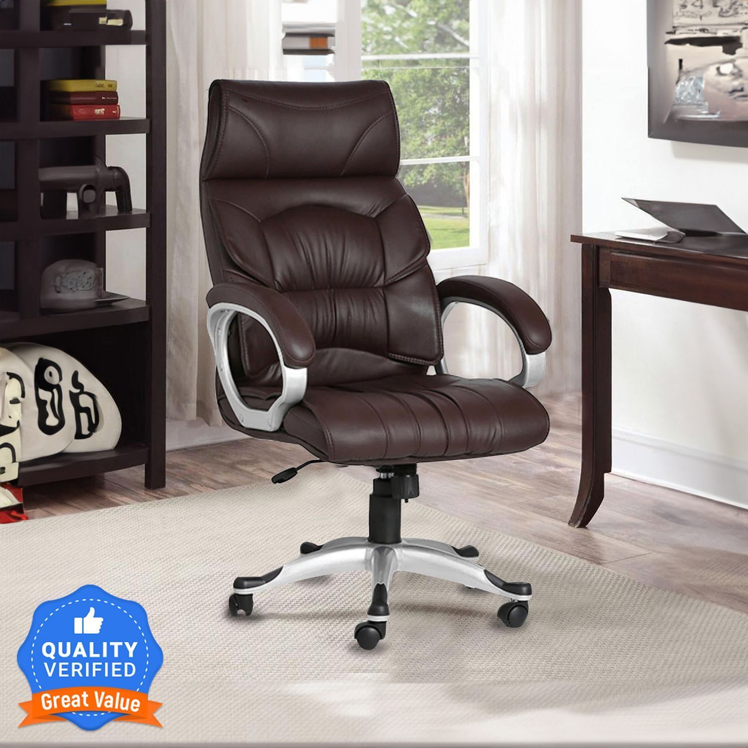 Leatherette Office Arm Chair