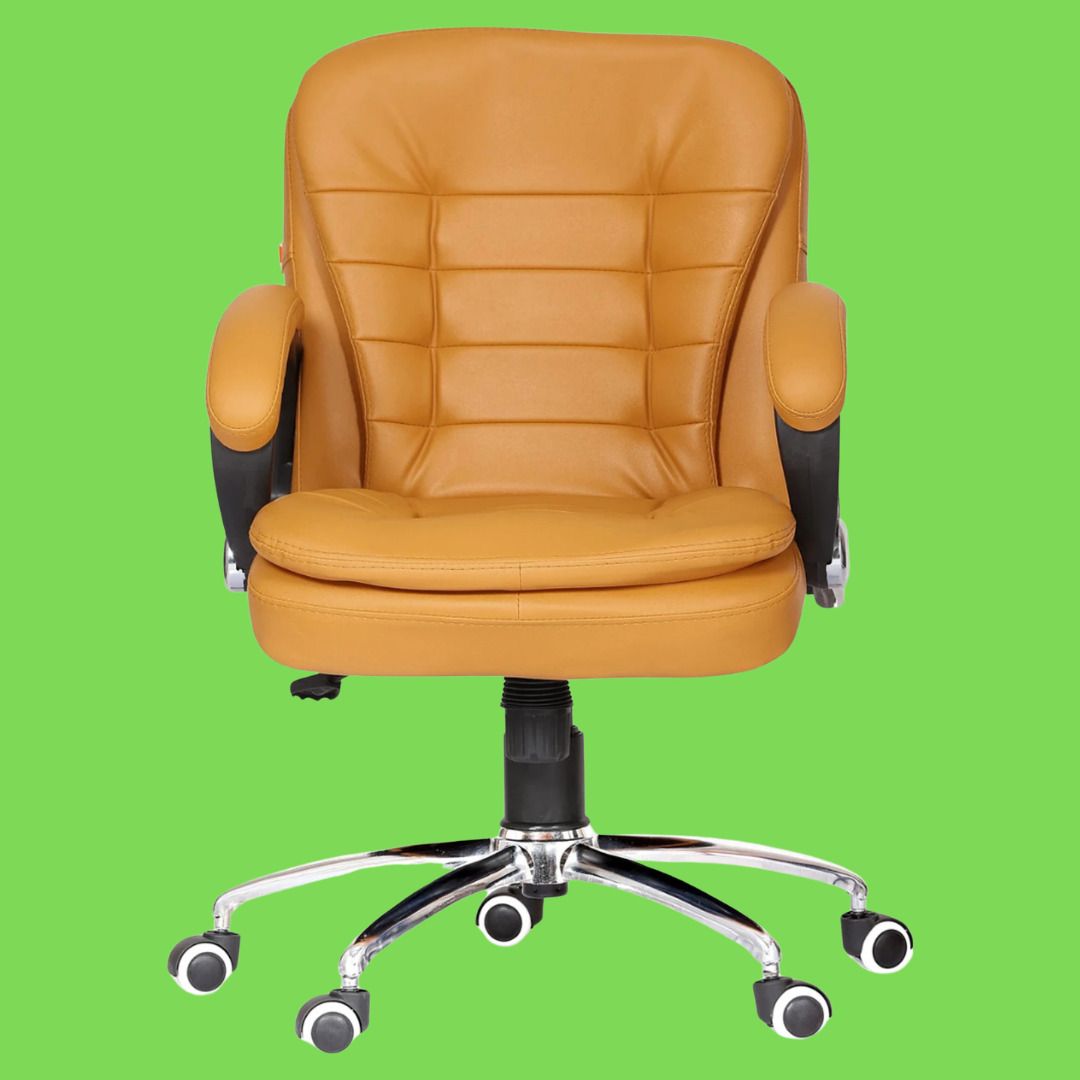 shlindia Ergonomic Executive Office Chair with Cushioned Seat and Armrests Leather Office Adjustable Arm Chair-picture-20