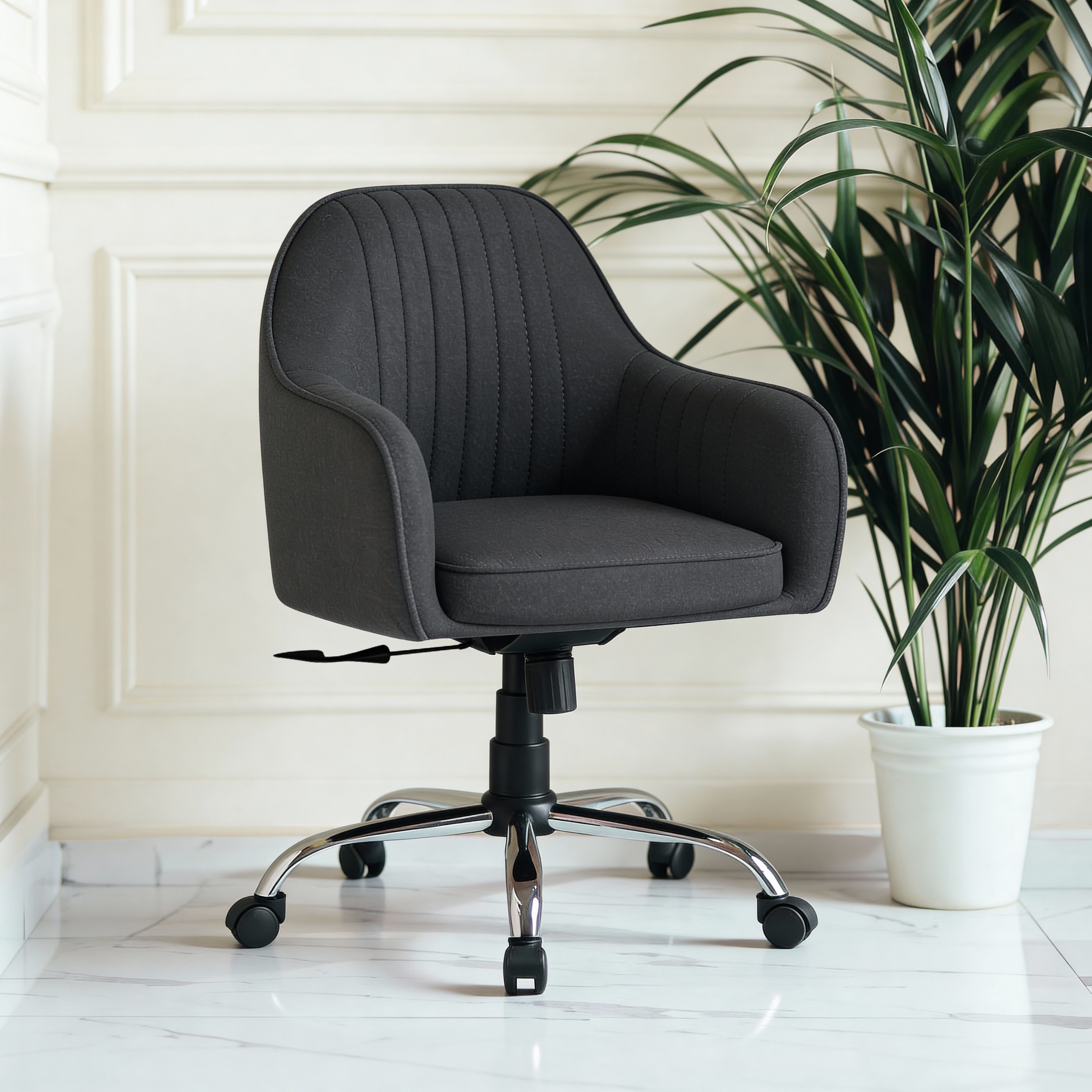 Ergonomic Office Chair with Recline, 360° Swivel & Adjustable Height Full-Aniline Leather Office Adjustable Arm Chair-image-27