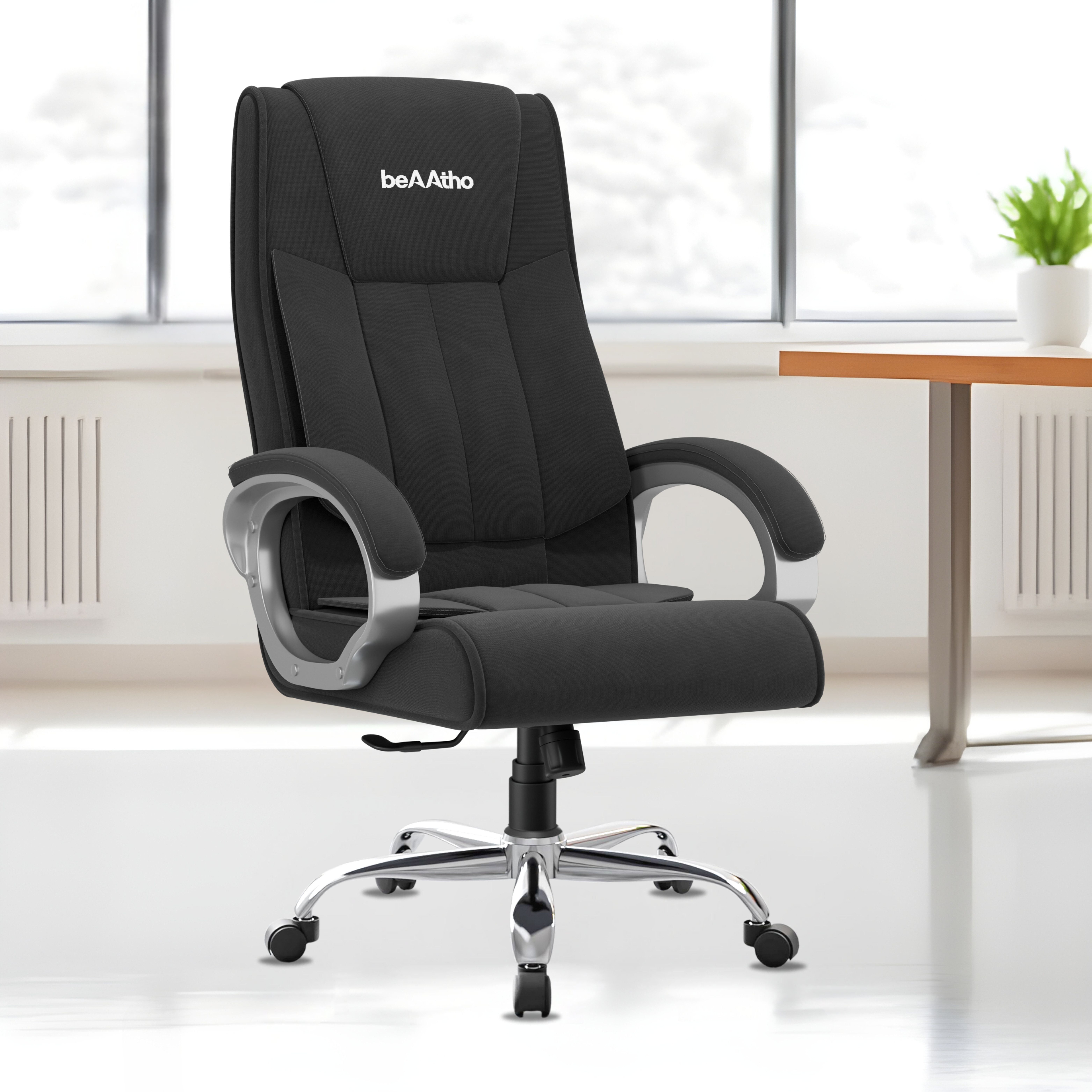 Berlin Orthopedic Boss Chair -3-Year Warranty | Breathable Fabric Chair Fabric Office Executive Chair-image-20