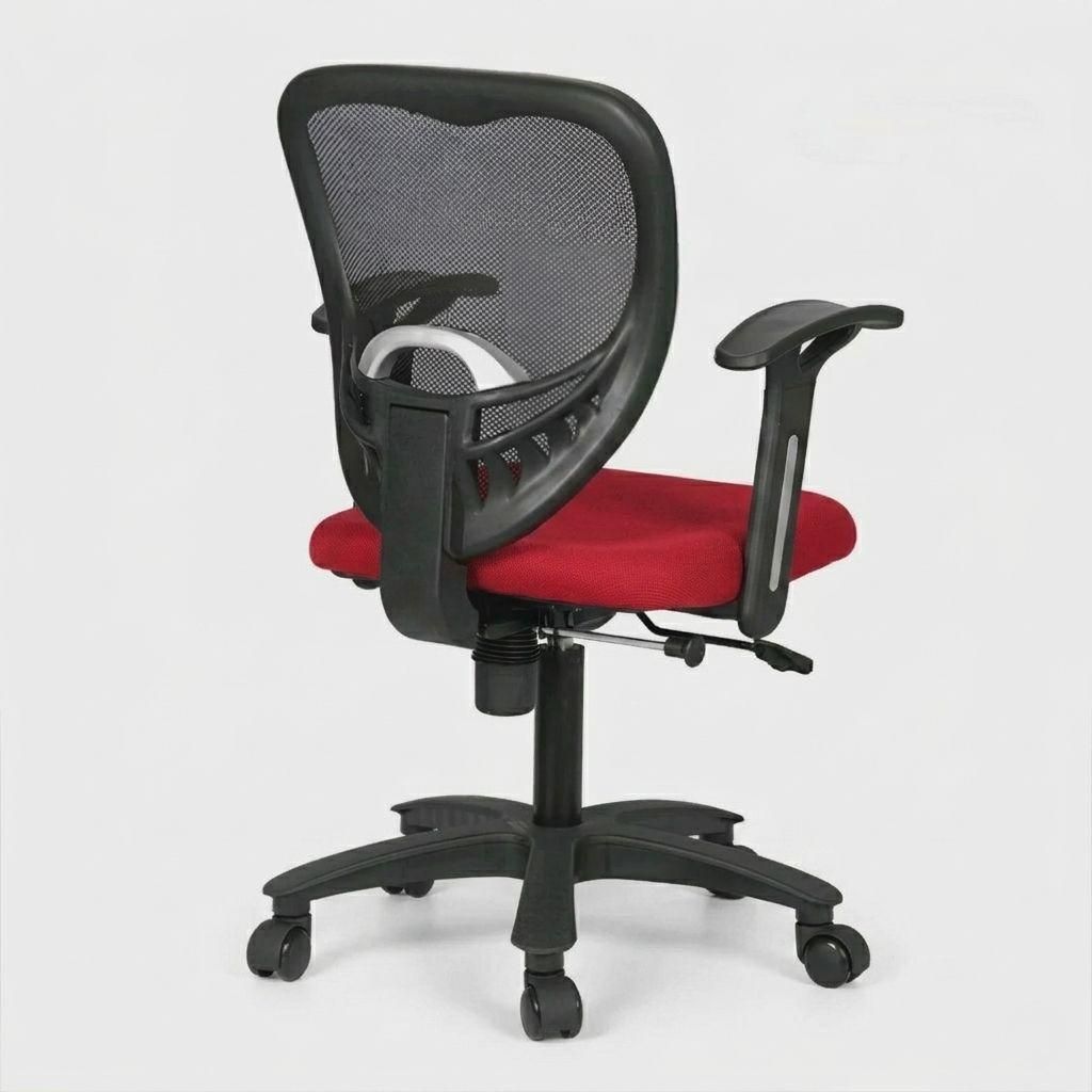 flipkart perfect homes Rainbow Mid Back Mesh Finish Fabric Office Visitor Chair-picture-14