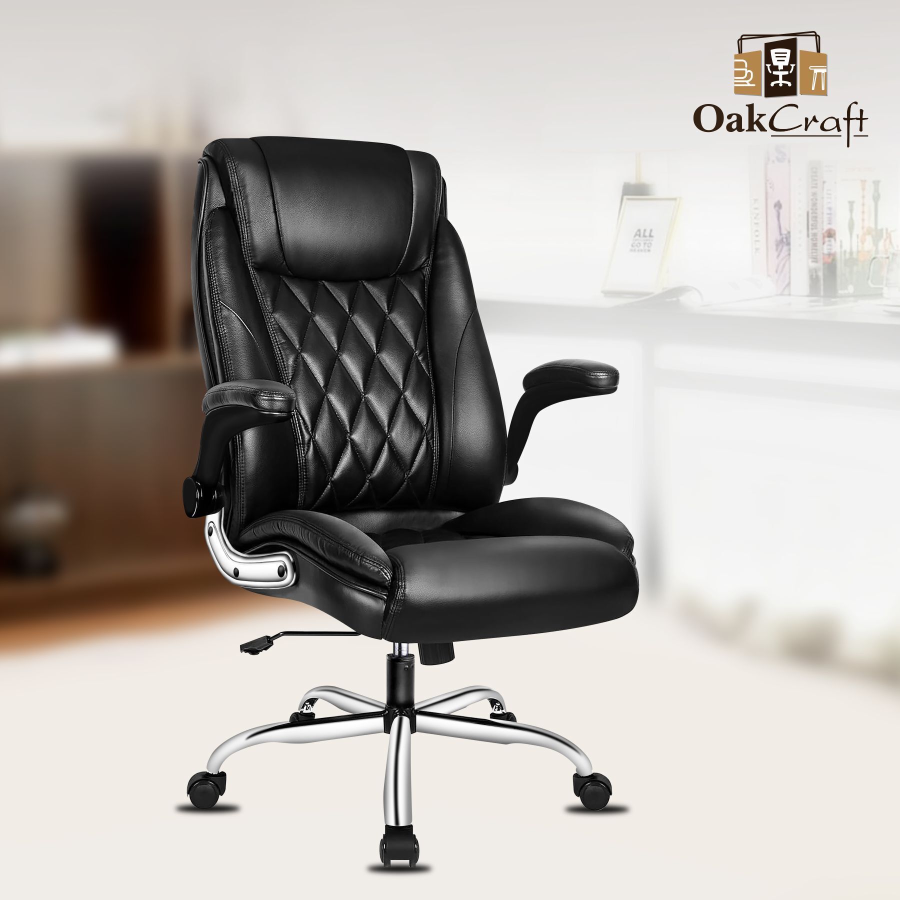 Velor Ergo, 3 Years On-Site Warranty for Unrivaled Quality and Luxury Leatherette Office Executive Chair-image-23