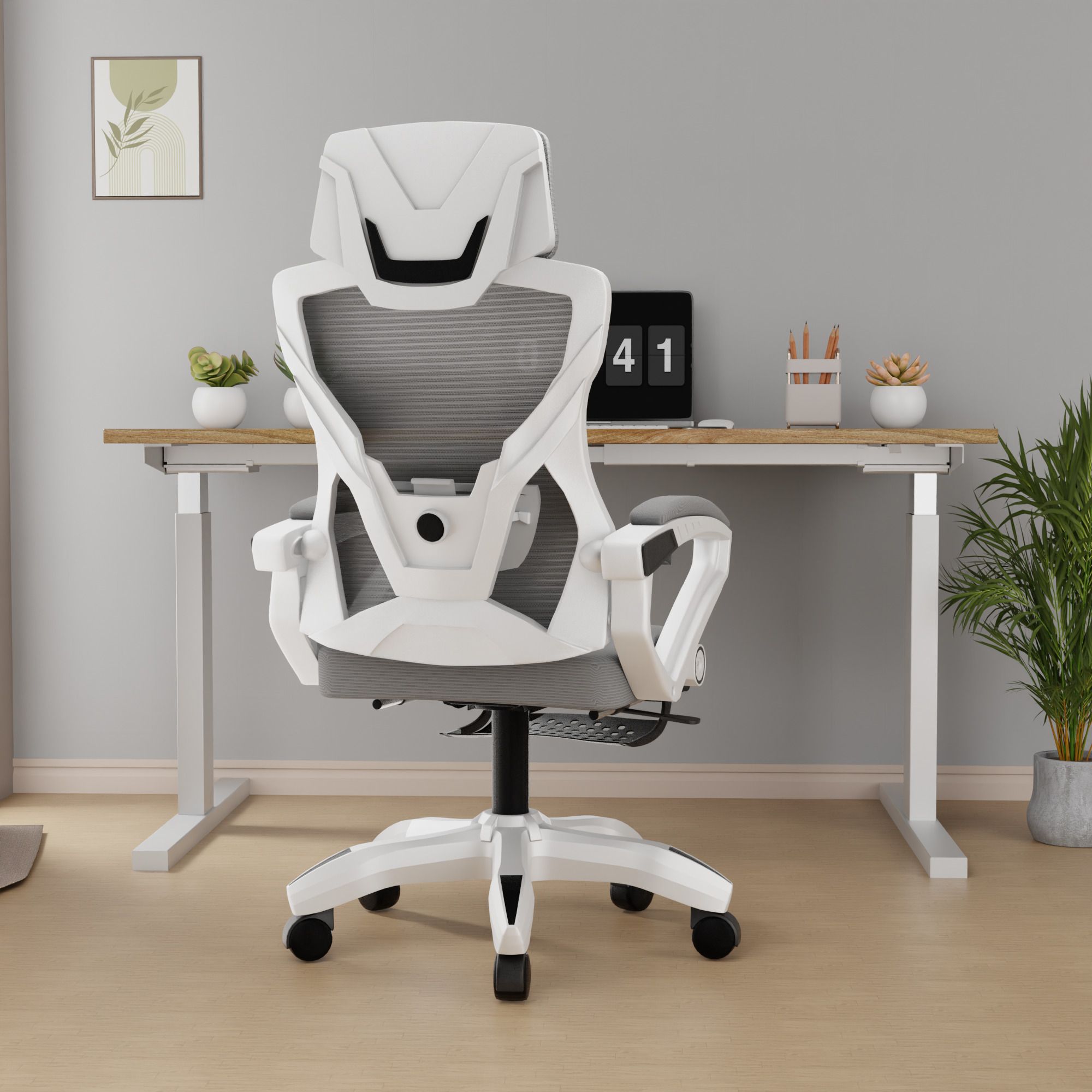 Astra Relaxing Leg Support |4D Lumbar Support, 145° Recline,& Adjustable Tilt Mesh Office Executive Chair-image-28