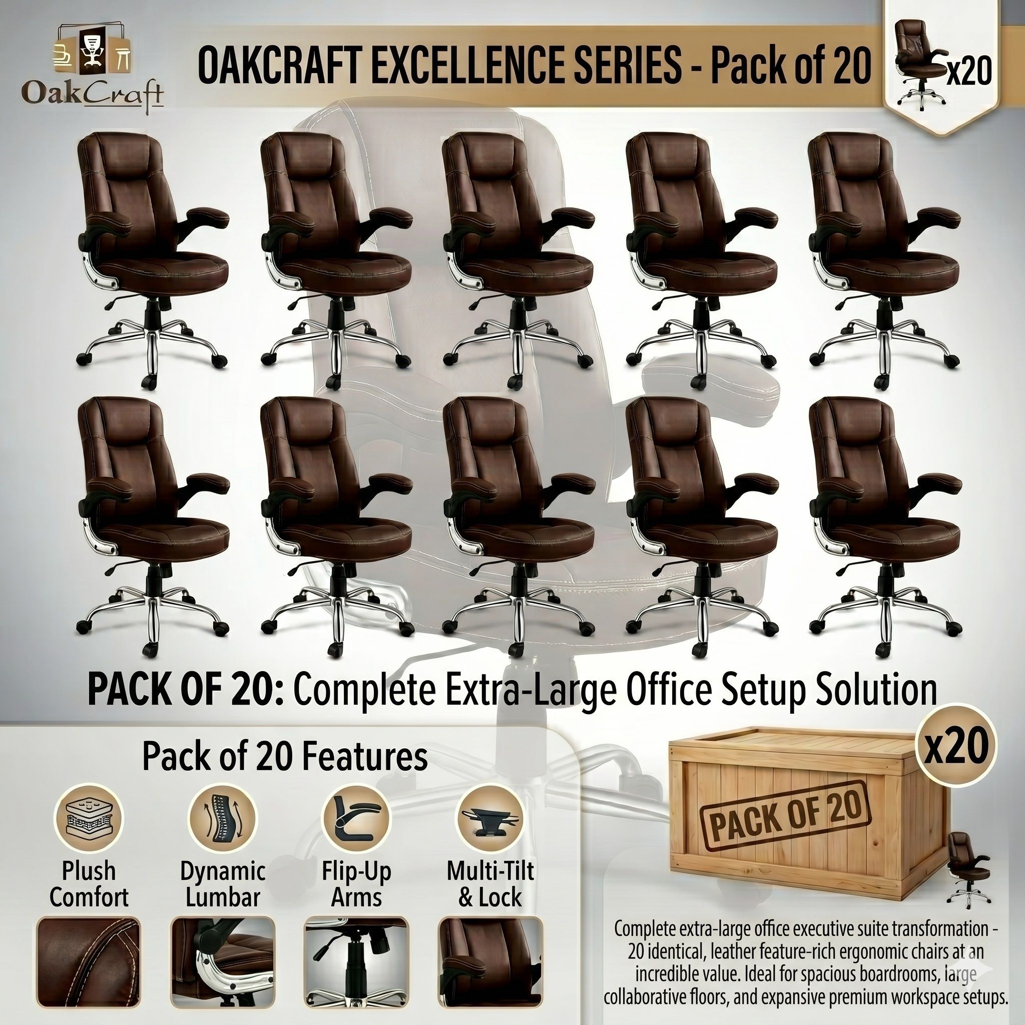 oakcraft Leatherette Office Executive Chair-picture-34
