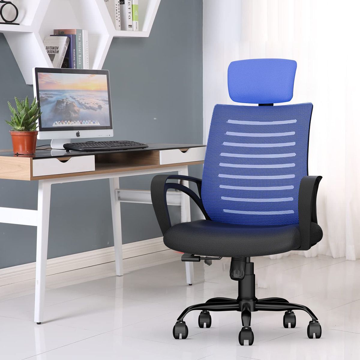 cellbell Desire C104 High Back Fabric, Mesh Office Executive Chair-picture-21