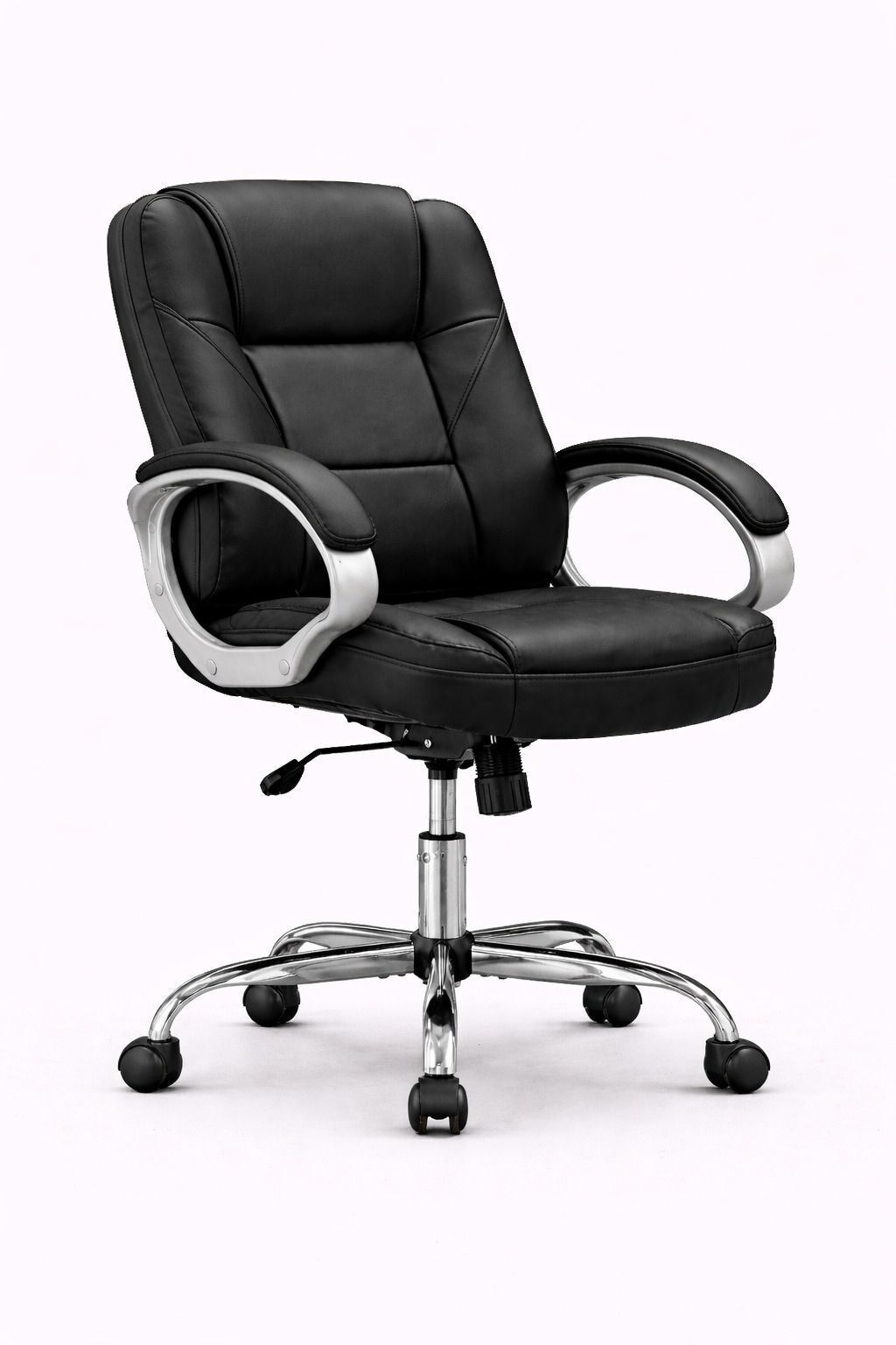 Medium Back Revolving Leatherette Office Executive Chair-image-19
